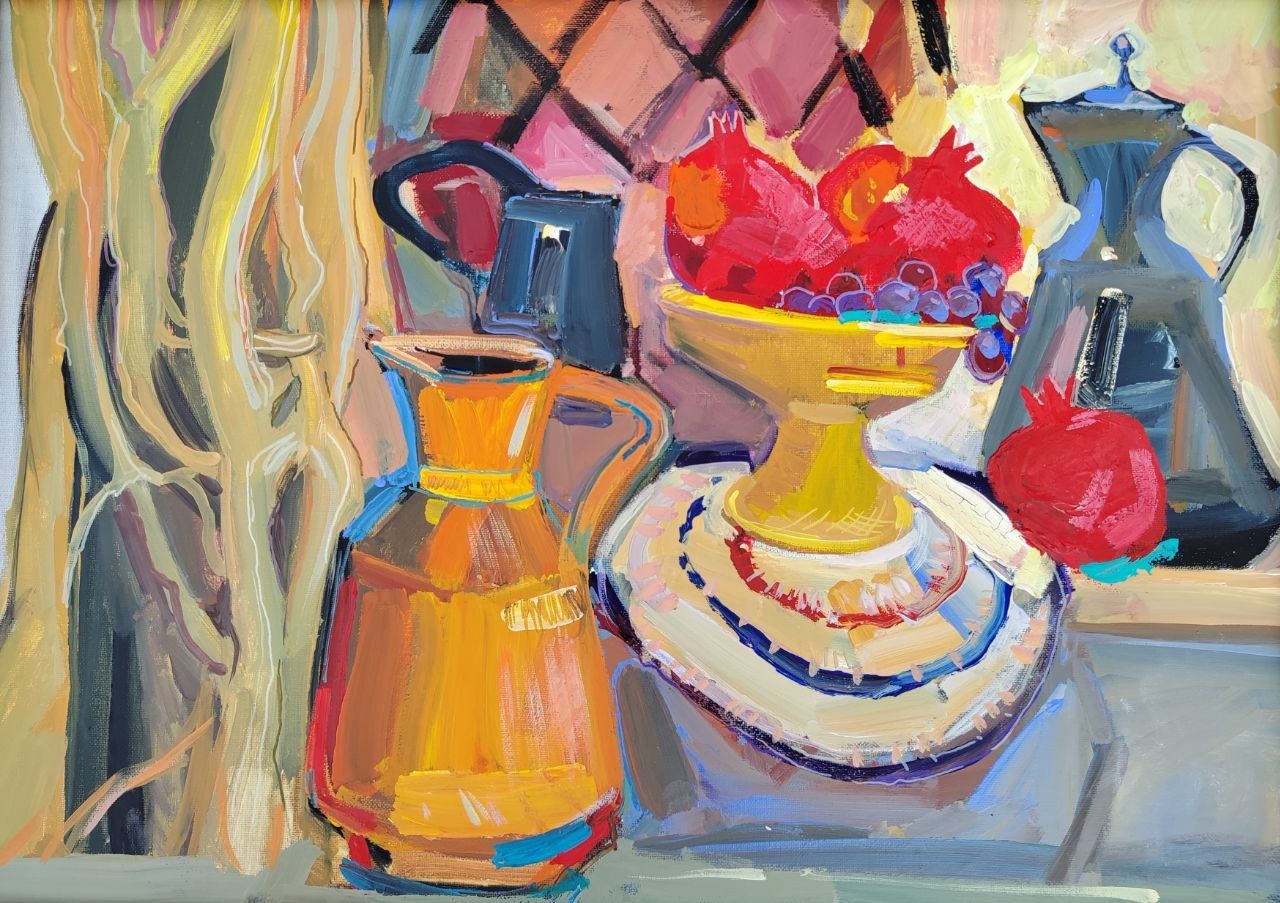Олеся Лишаева (Картина, живопись - 
                  70 x 50 см) Караимский натюрморт
