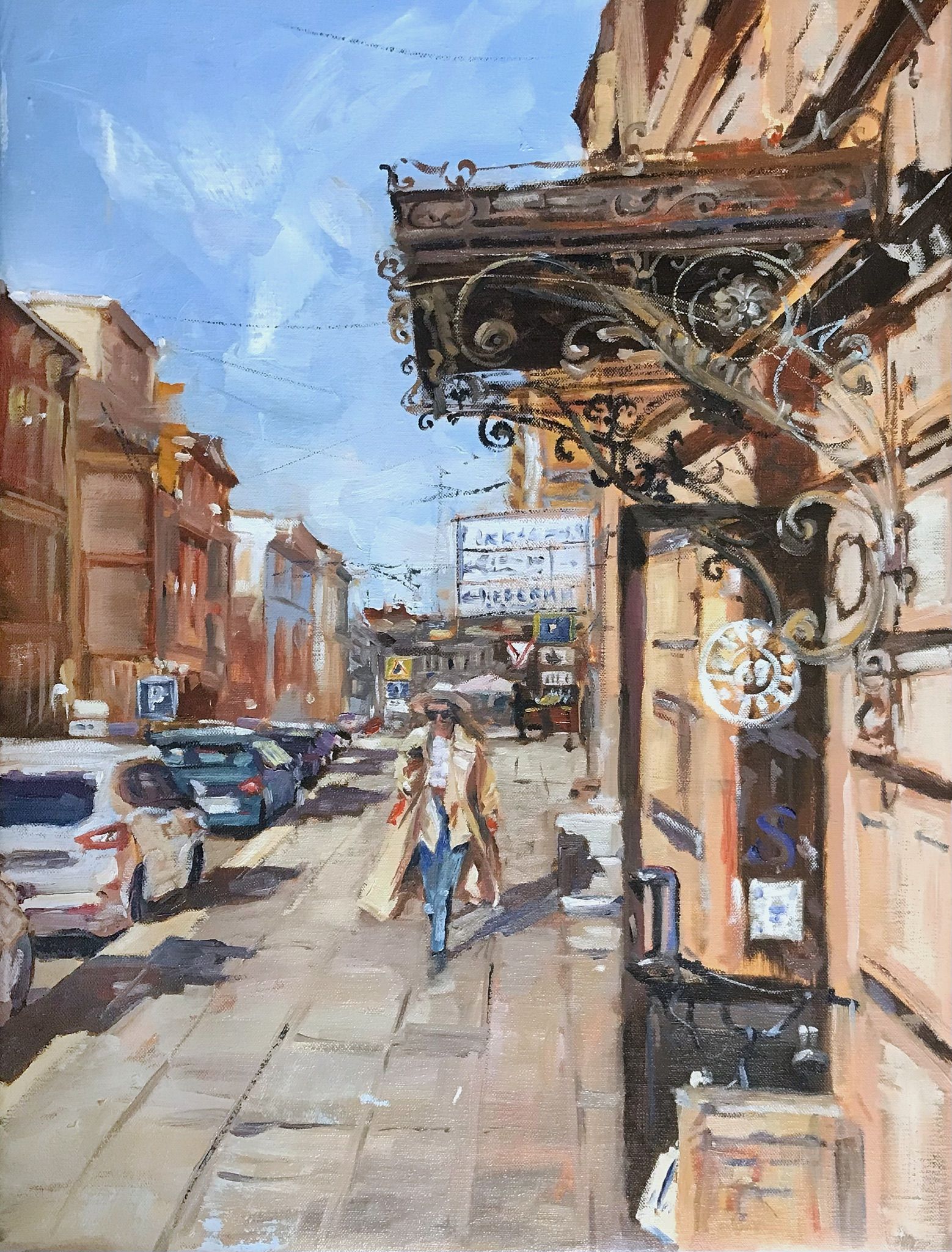 Ольга Дейн (Картина, живопись - 
                  50 x 65 см) Перерыв на кофе