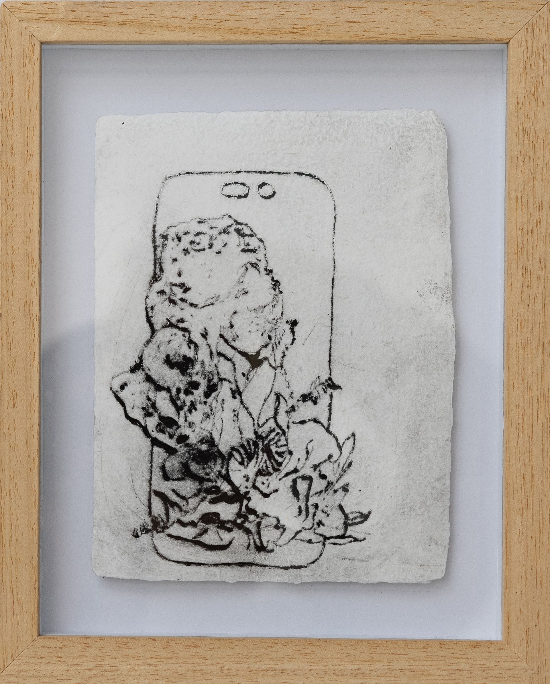 Саша Пучкова (Графика печатная - 
                  12 x 17 см) From the series "Fractured Memories"