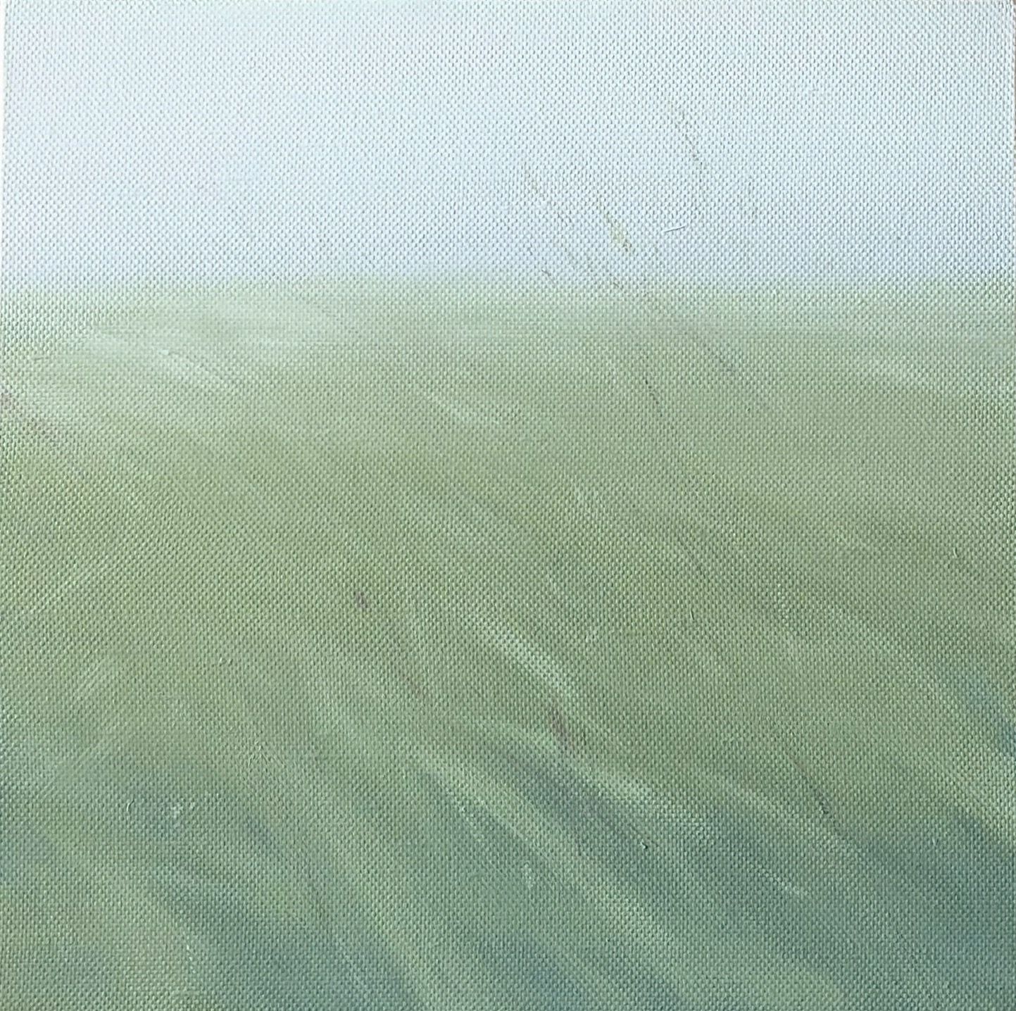 Александра Савина (Картина, живопись - 
                  40 x 40 см) Заплутал в траве туман