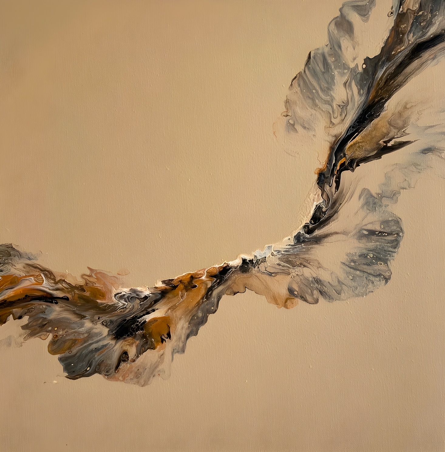 Елена Казанская (Картина, живопись - 
                  45 x 45 см) Энергия соединения