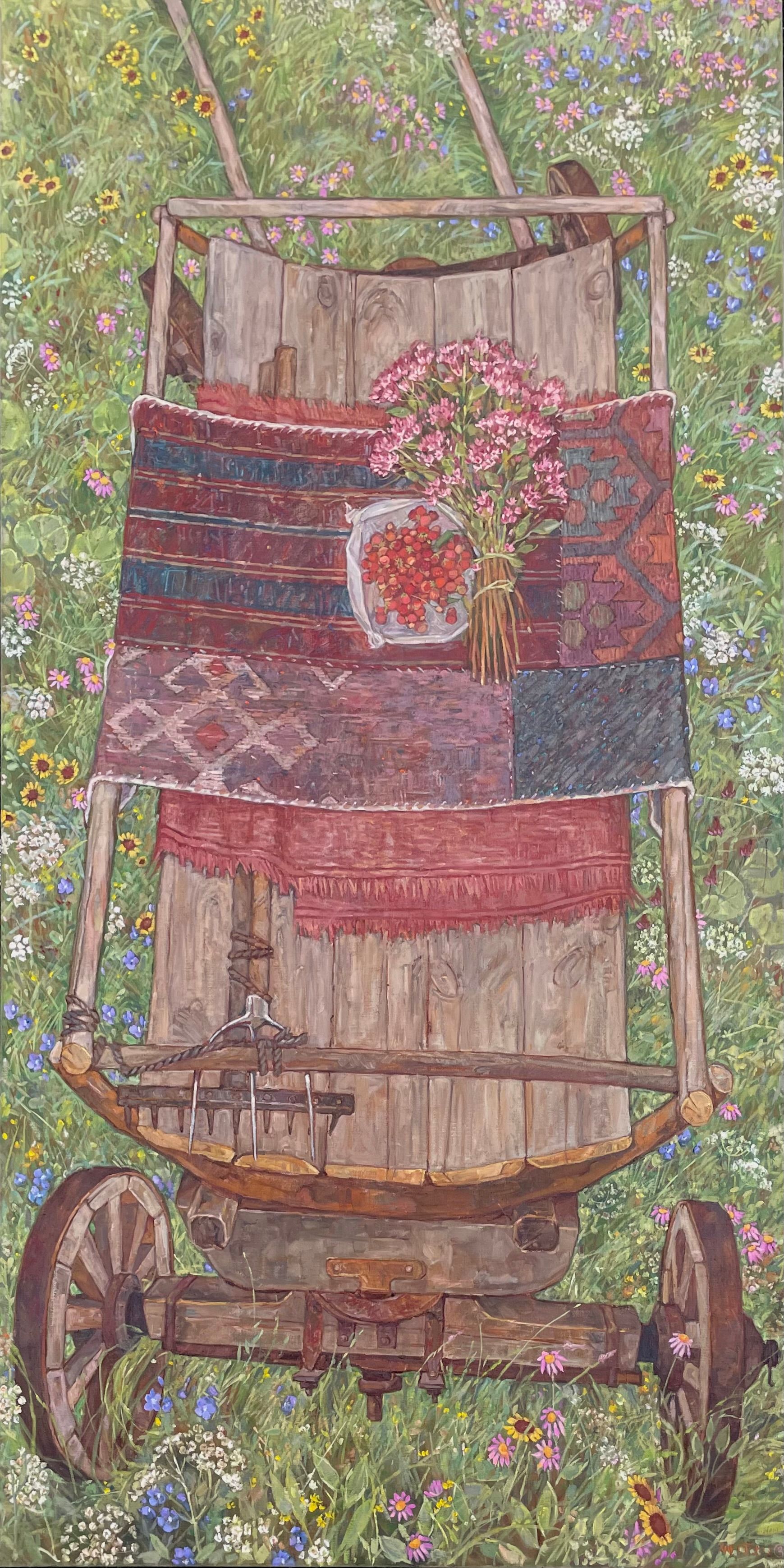 Залифа Хибатова (Картина, живопись - 
                  90 x 180 см) Отдых