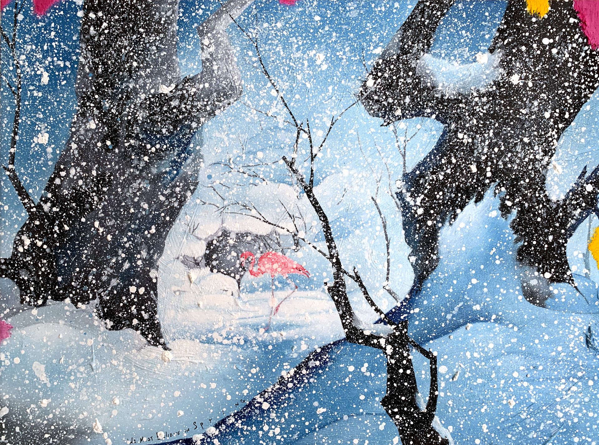 Eвгений Сахацкий (Картина, живопись - 
                  40 x 30 см) We must believe in spring