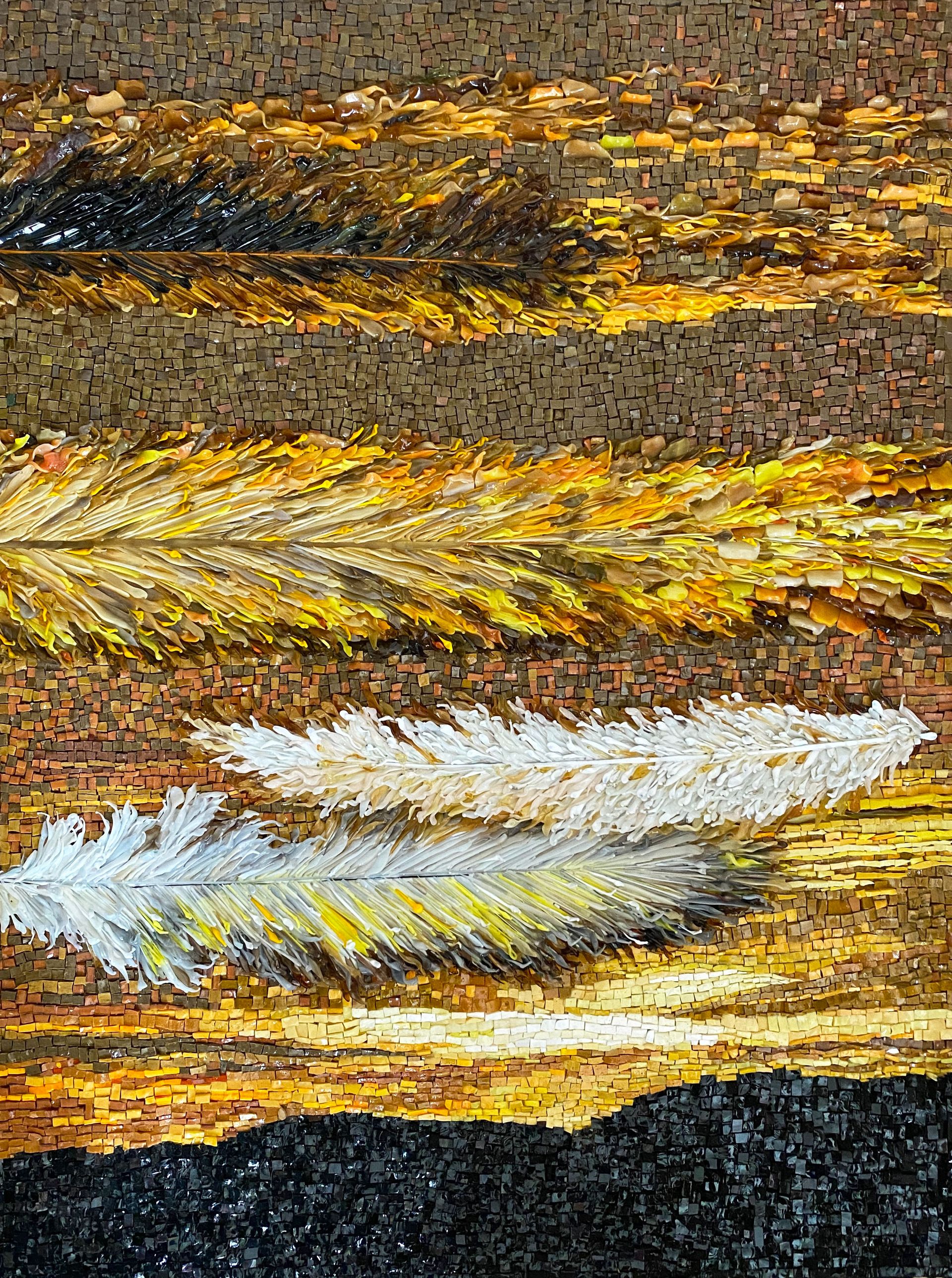 Елена Кириллова (Объект - 
                  60 x 80 см) Перья. Серия Облака