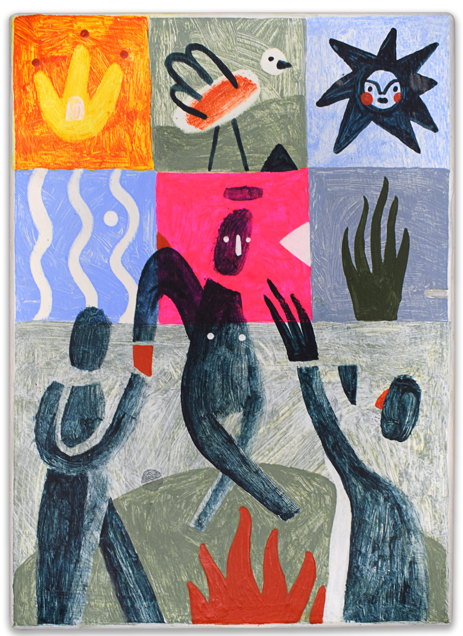 Лена Романовская (Картина, живопись - 
                  13 x 18 см) Поздно