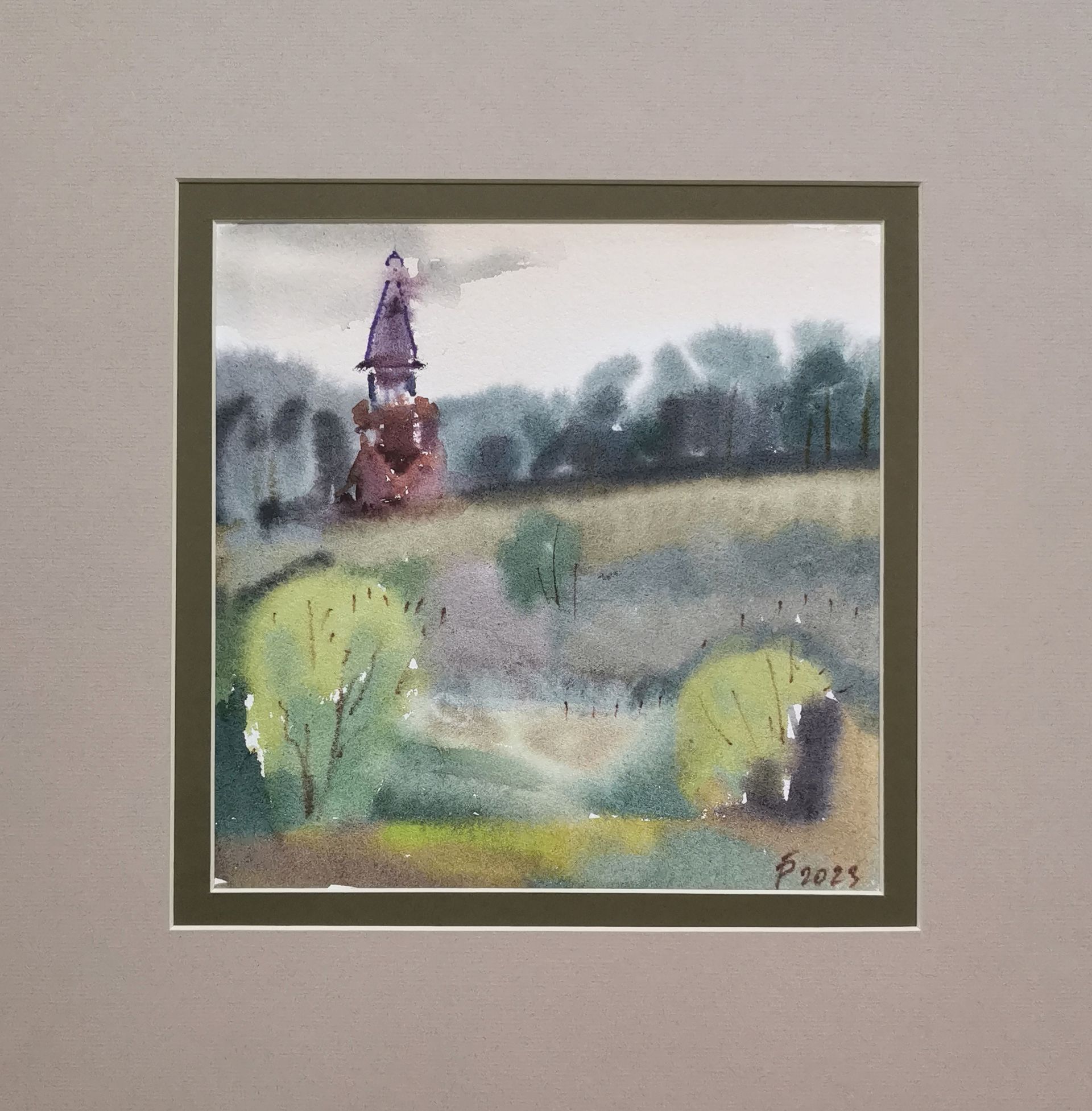 Регина Буглеева (Авторская графика - 
                  30 x 30 см) Часовня
