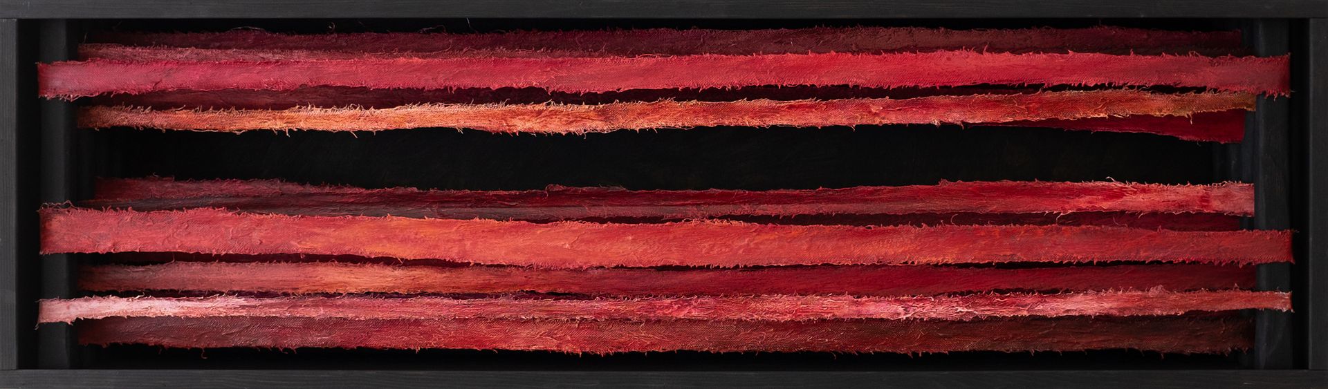 Константин Байдаков (Объект - 
                  54 x 186 см) Линии горизонта. Красные