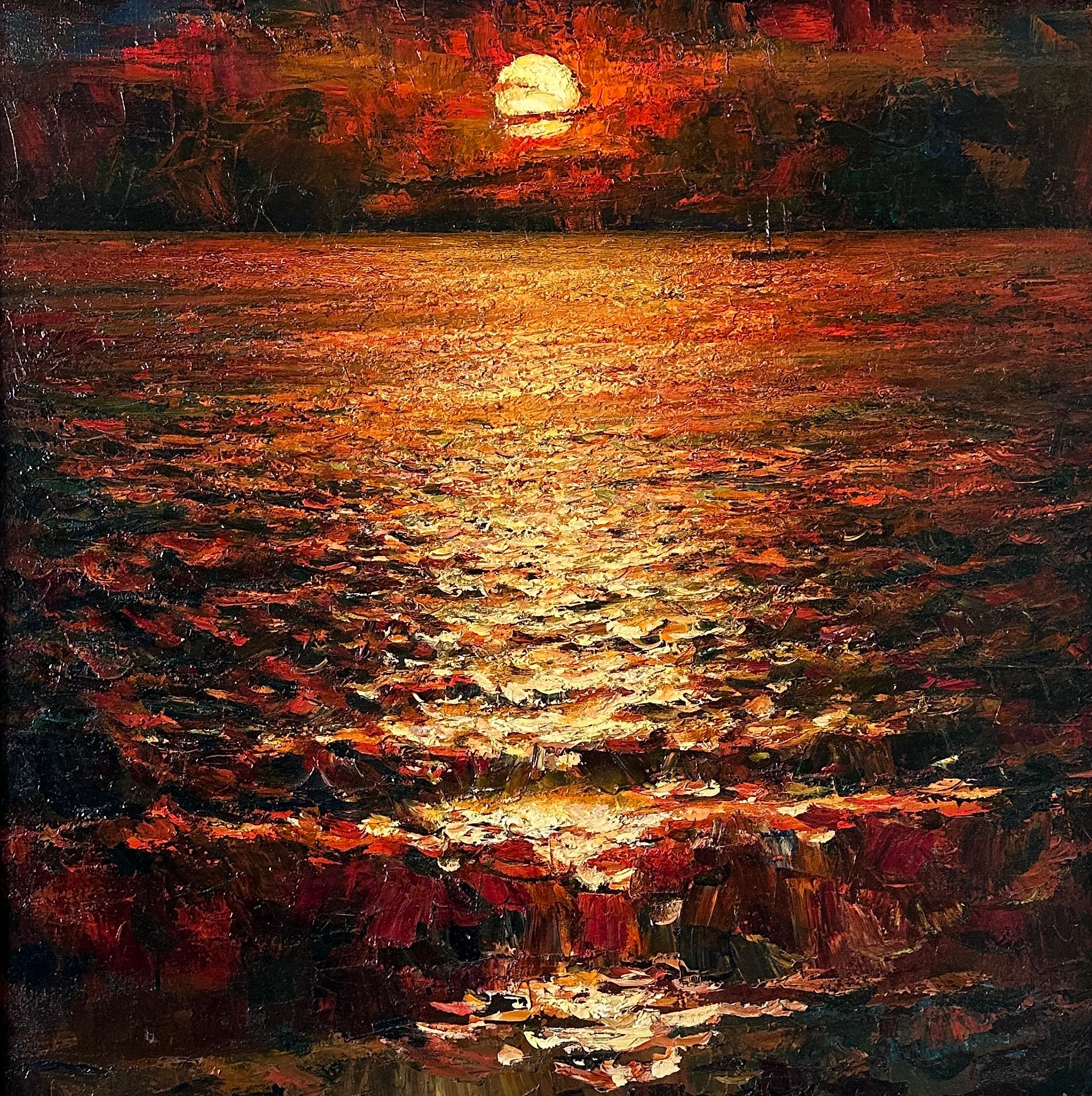 Илья Хахарев (Картина, живопись - 
                  70 x 70 см) Золото моря