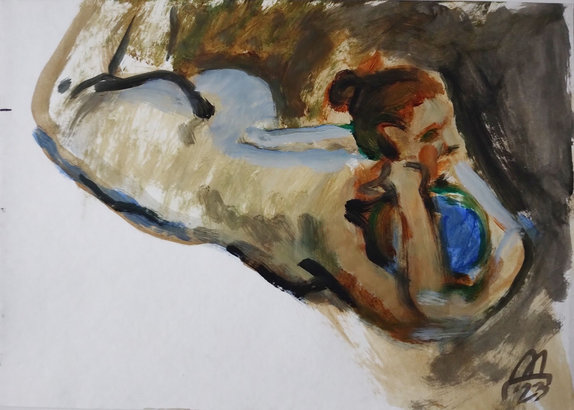Диана Дербеденева (Авторская графика - 
                  42 x 30 см) Ню