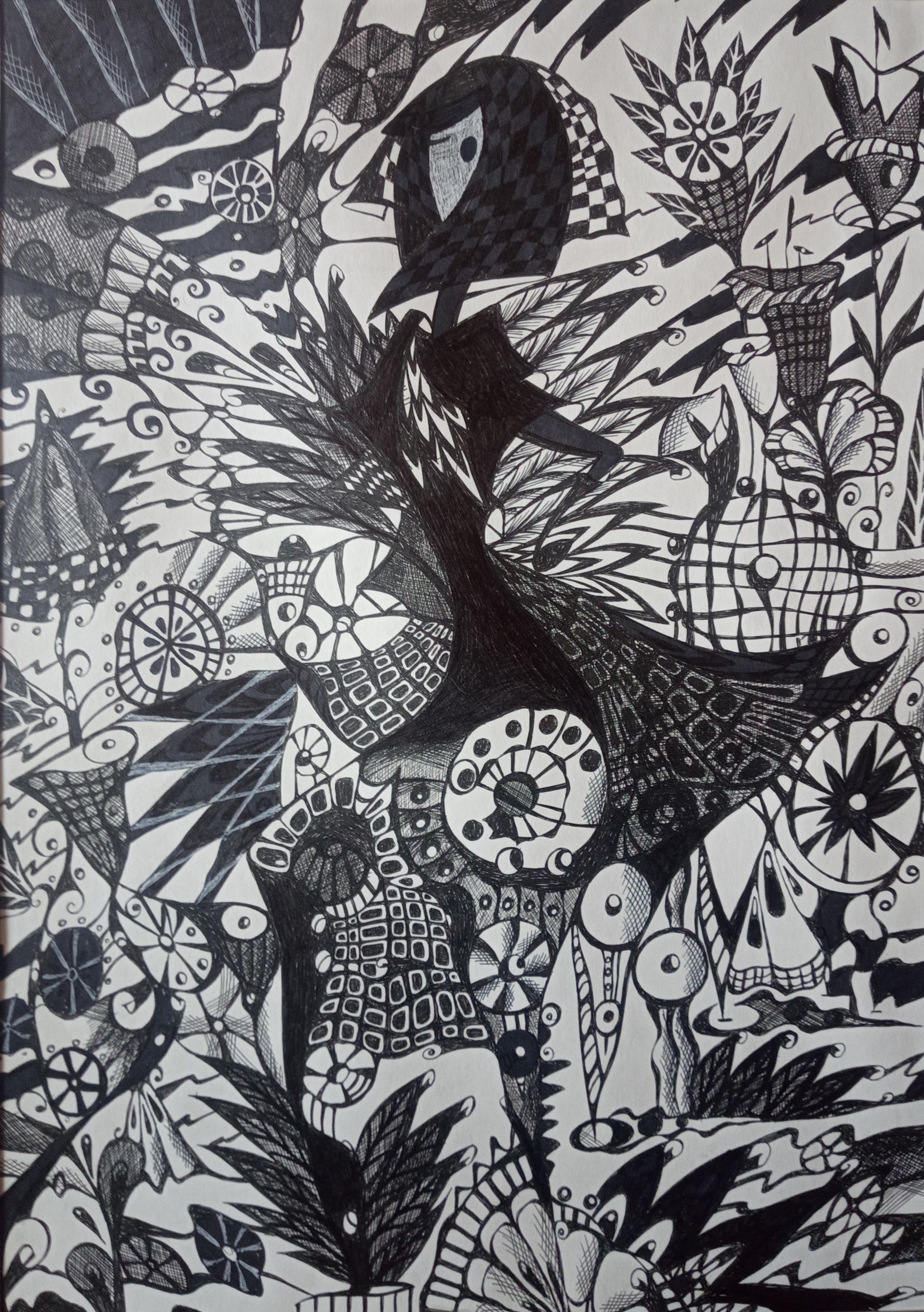 Ирина Шумская (Авторская графика - 
                  40 x 60 см) Шанель