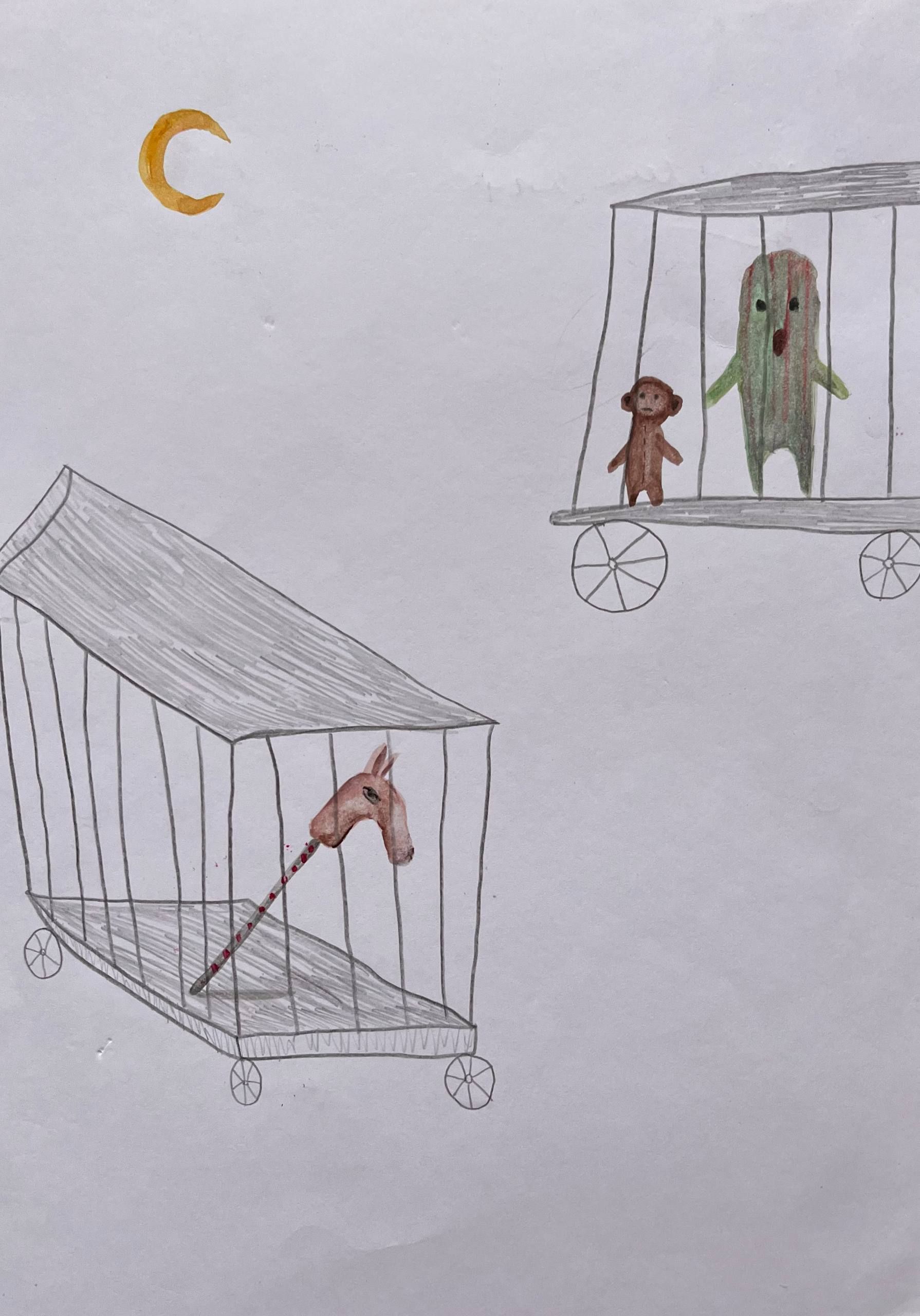 Лина Кордюченко (Авторская графика - 
                  20 x 30 см) Зоопарк для Игрушек