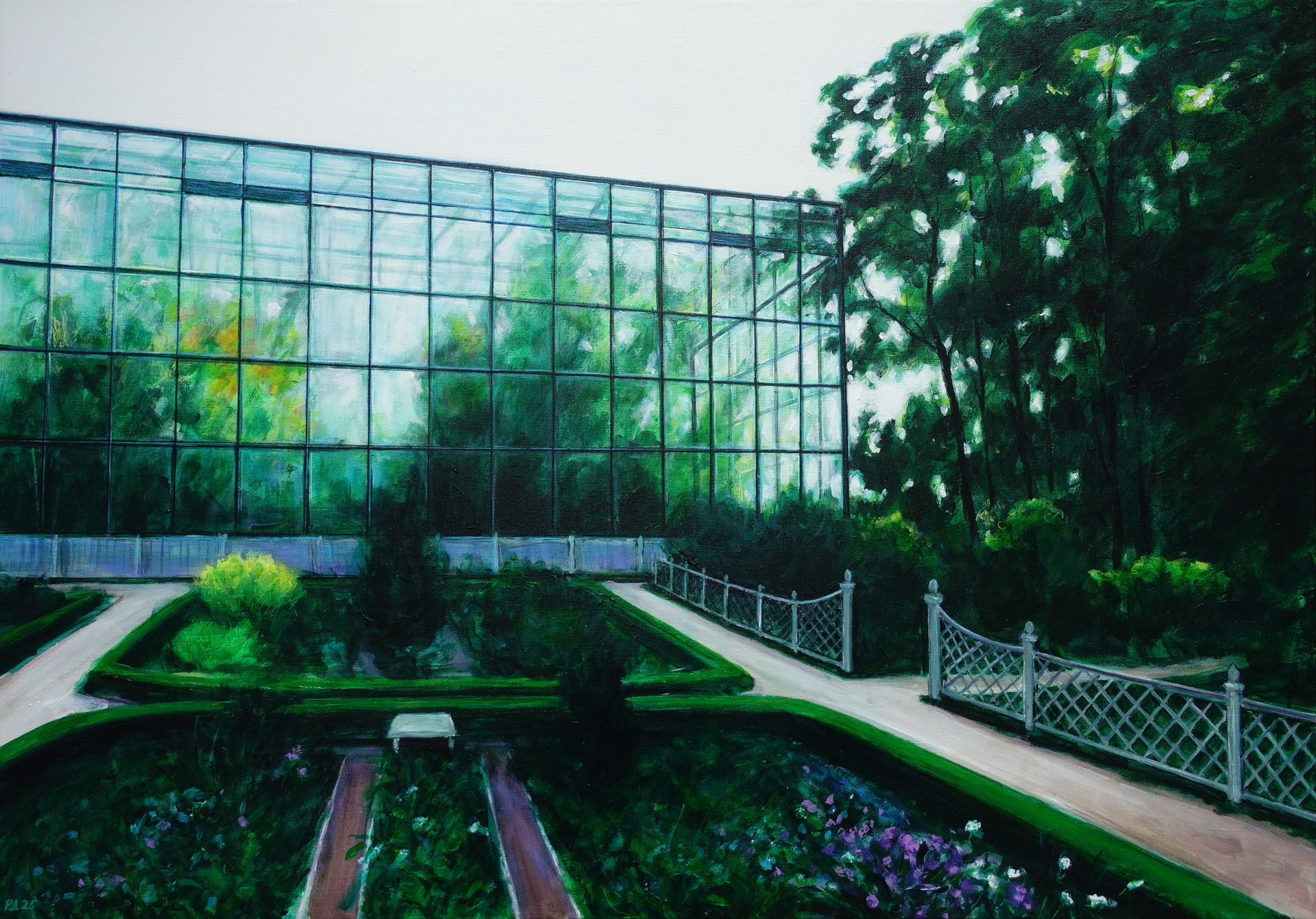 Денис Русаков (Картина, живопись - 
                  100 x 70 см) Аптекарский огород