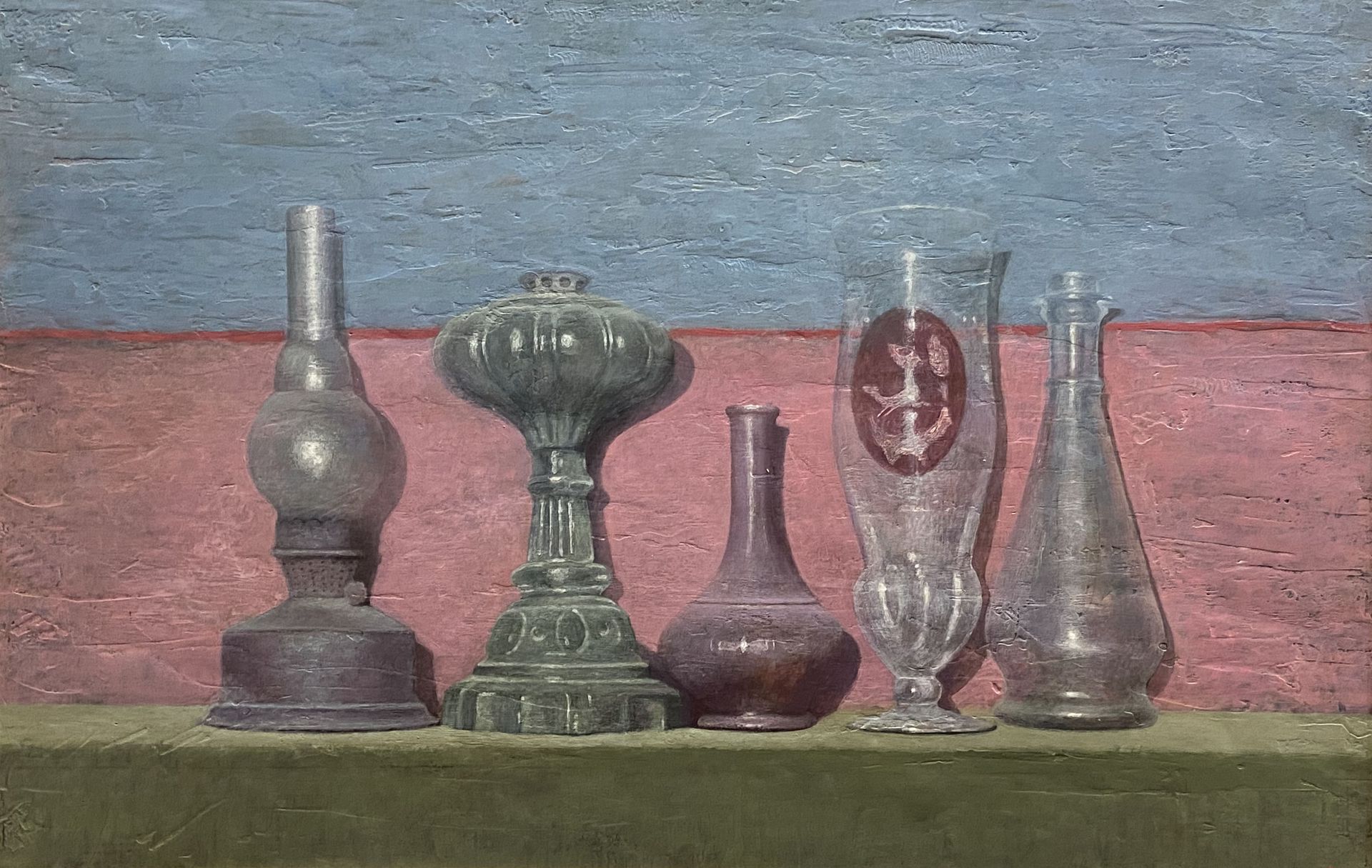 Арсений Ващенко (Картина, живопись - 
                  87 x 57 см) Натюрморт с керосинкой