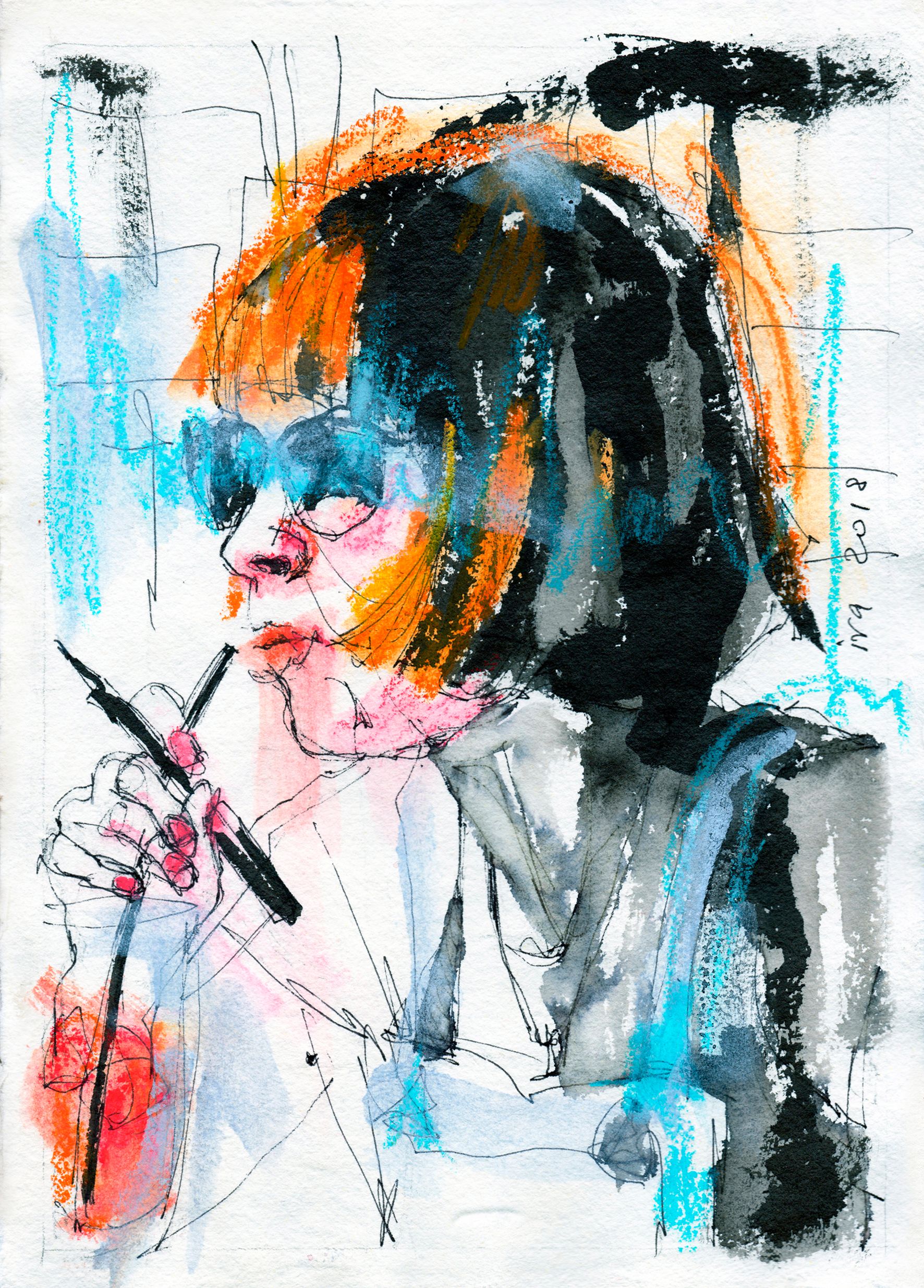 Татьяна Ивченкова (Авторская графика - 
                  21 x 30 см) Spritz