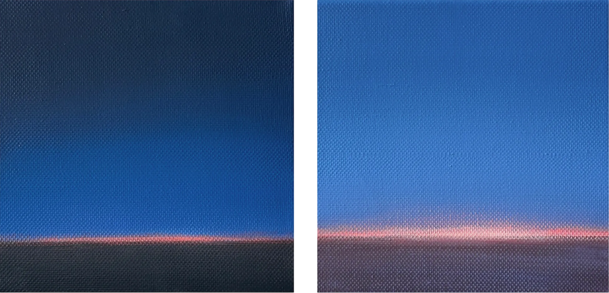 Александра Савина (Картина, живопись - 
                  40 x 20 см) Диптих "Просвет"