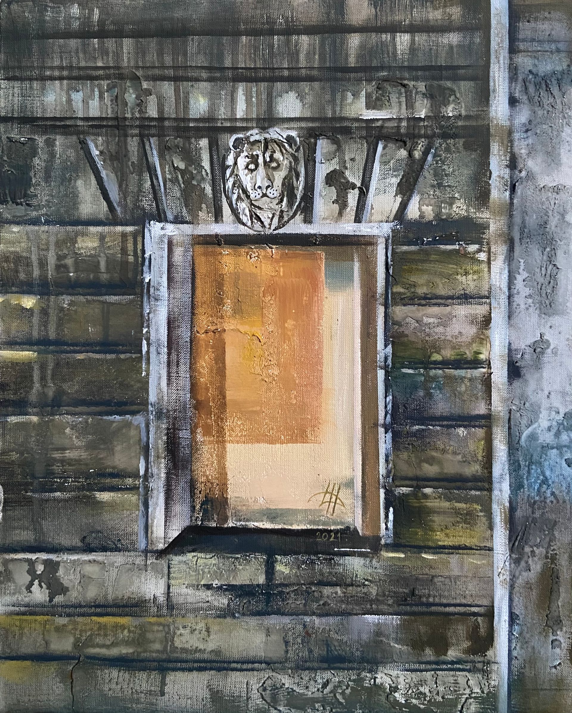 Динара Хёртнагль (Картина, живопись - 
                  40 x 50 см) Lion. Buff buff series