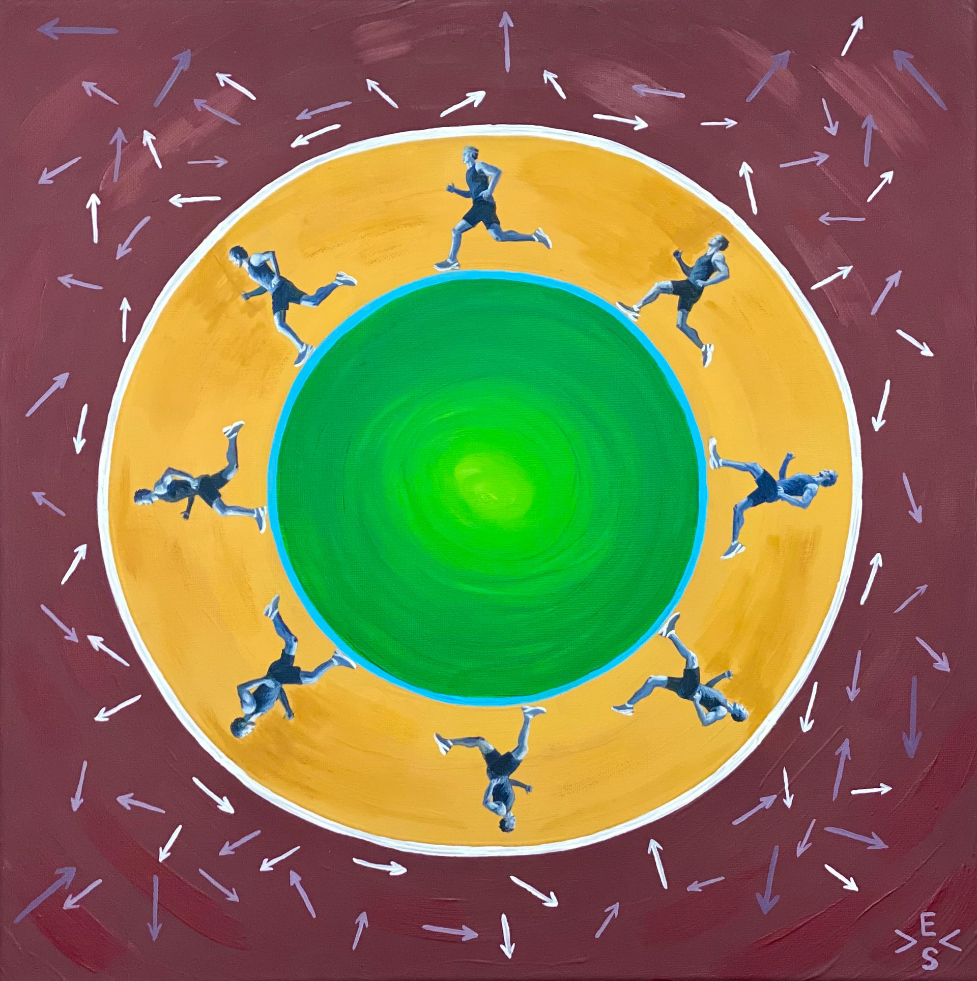 Светлана Евсеева (Картина, живопись - 
                  40 x 40 см) Вектор движения