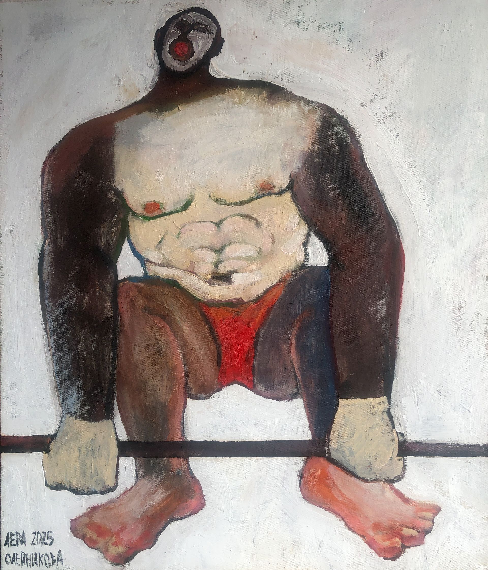 Лера Олейникова (Картина, живопись - 
                  60 x 70 см) Атлет