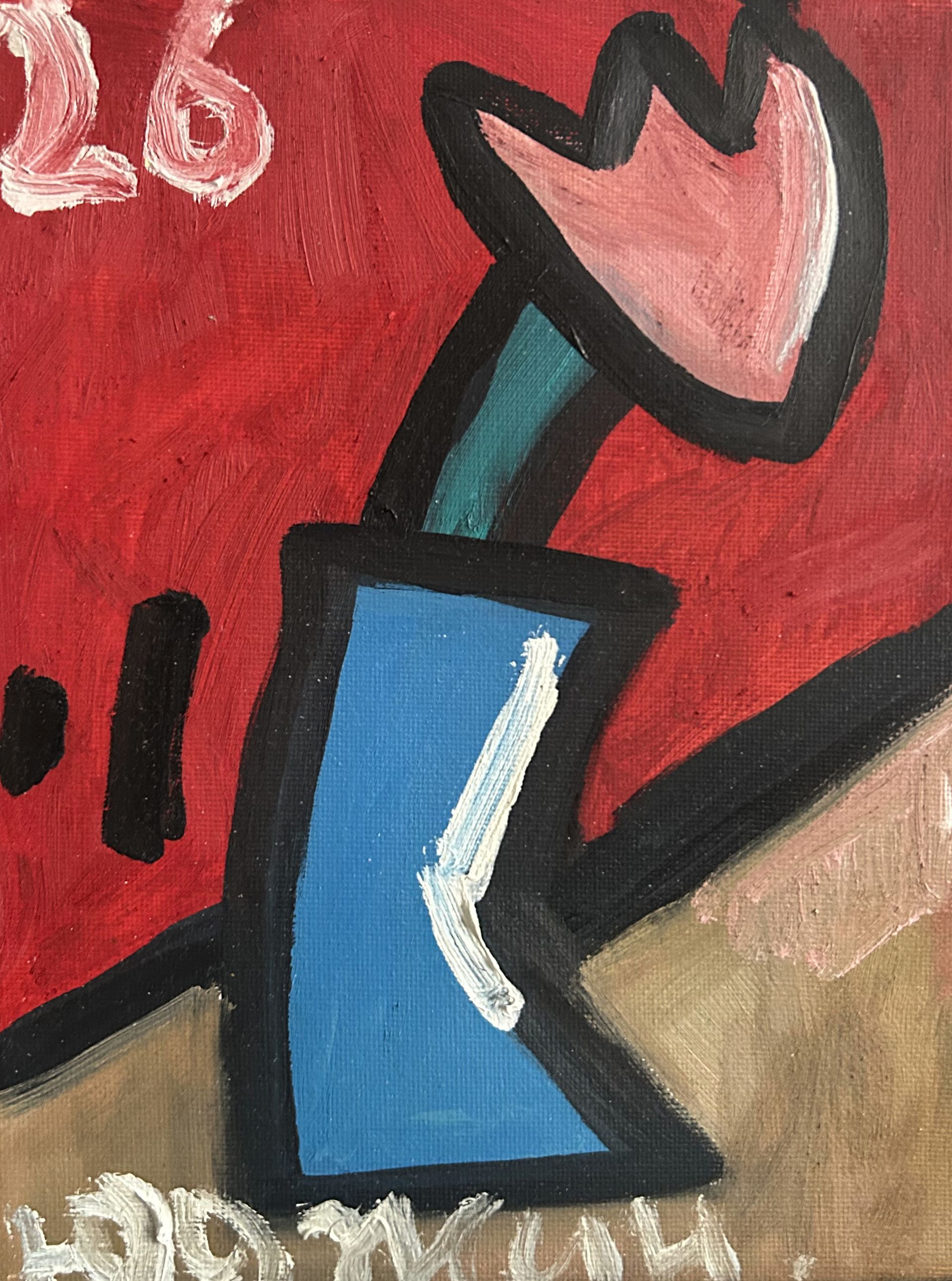 Юджин (Картина, живопись - 
                  18 x 24 см) Красный 2026