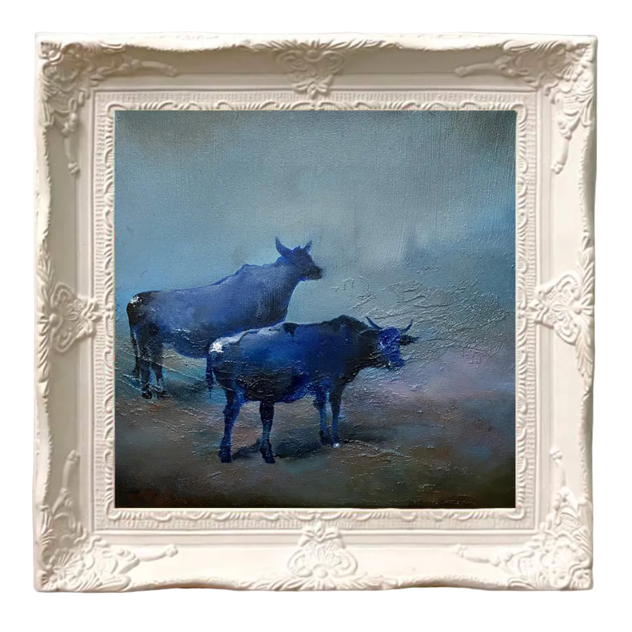 Елена Троянская (Картина, живопись - 
                  42 x 42 см) At home