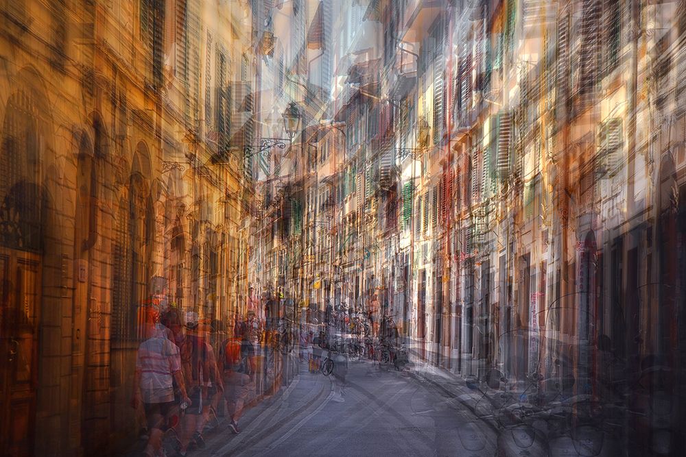 Сергей Щербаков (Фотография - 
                  90 x 60 см) Флорентийская улочка