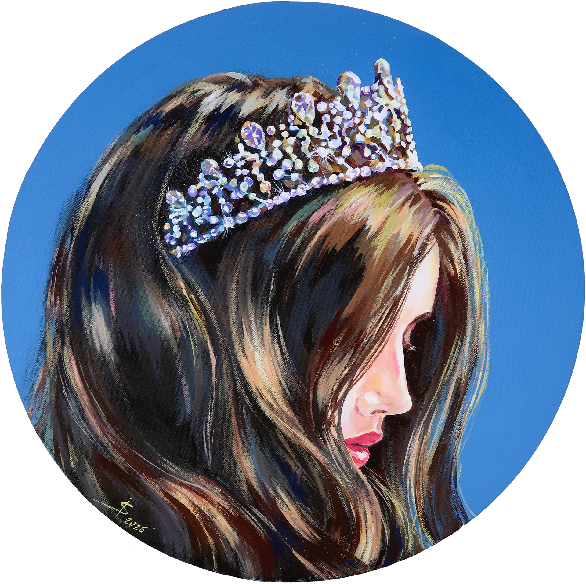 Светлана Искоских (Картина, живопись - 
                  50 x 50 см) Королева