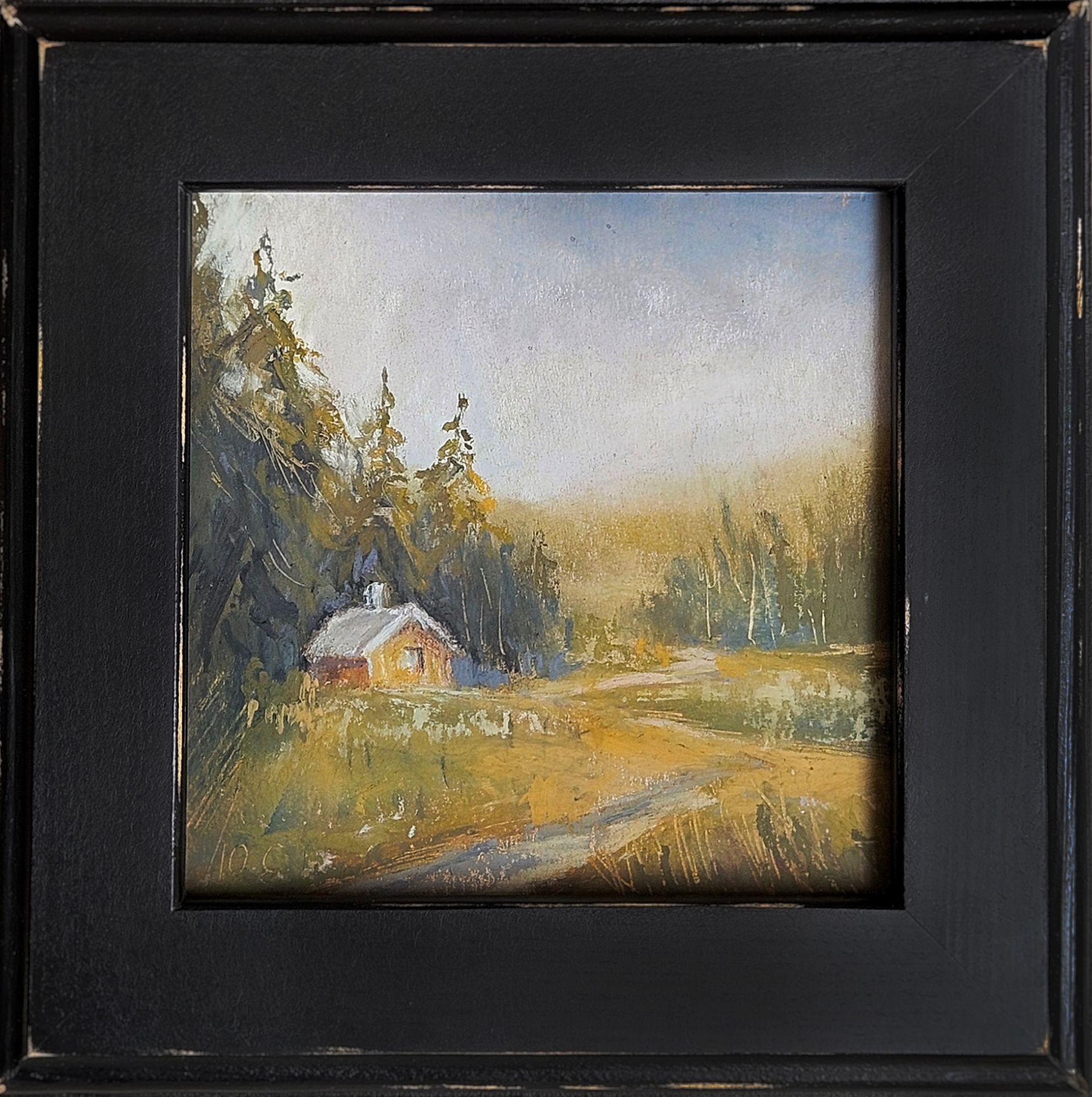 Светлана Юматова (Картина, живопись - 
                  22 x 22 см) Маленький дом