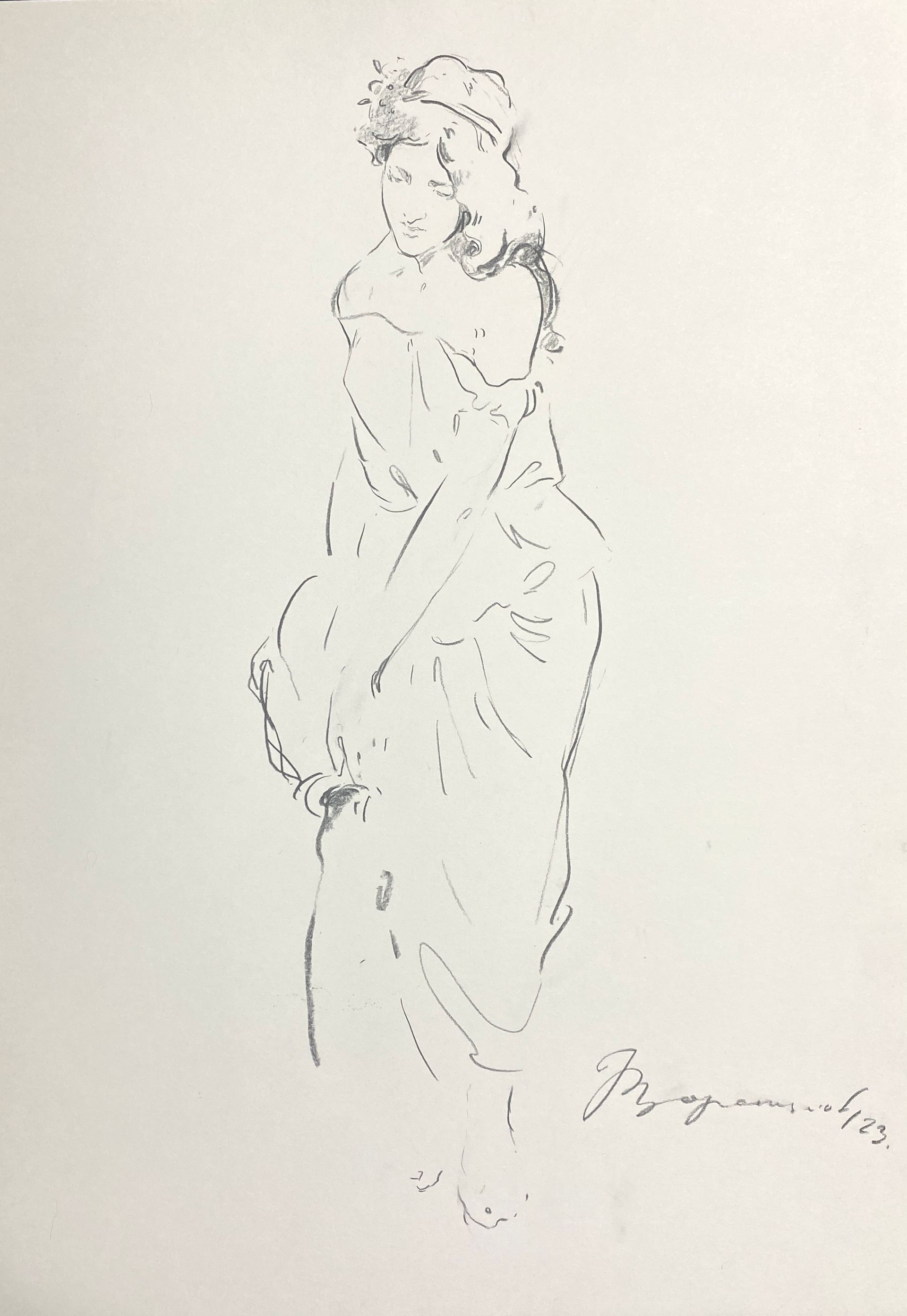 Надежда Воронцова (Авторская графика - 
                  30 x 41 см) Греция 2