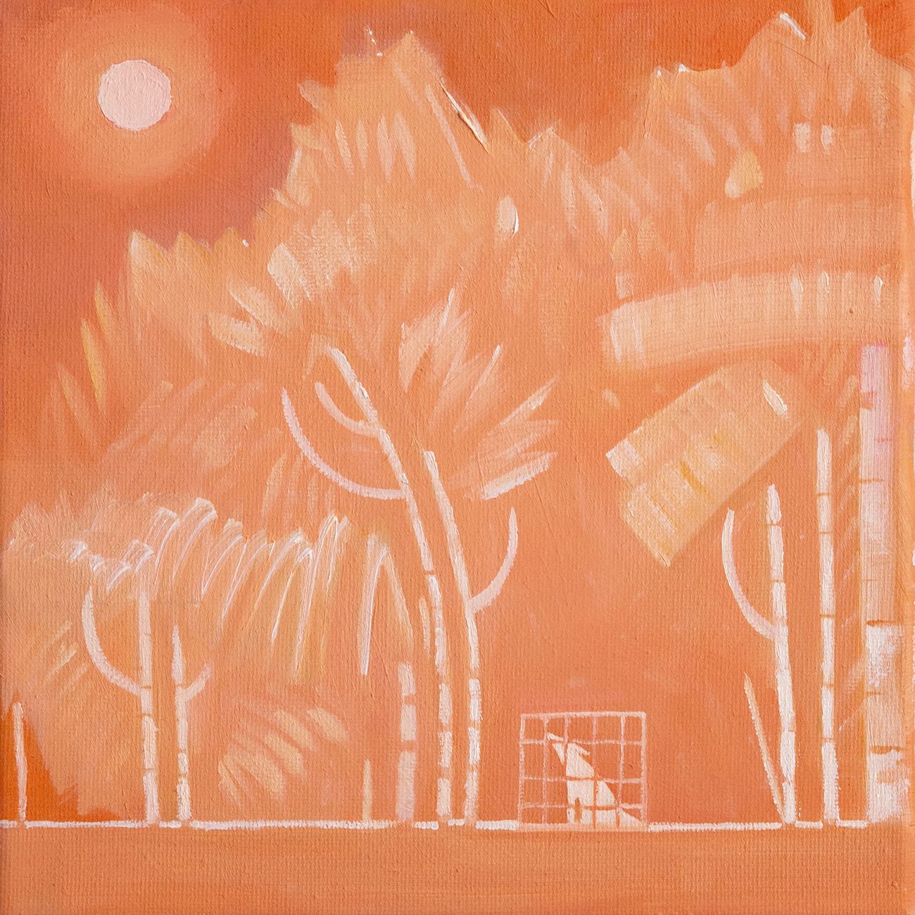 Анастасия Лимонова (Картина, живопись - 
                  19.5 x 19.5 см) Первый снег