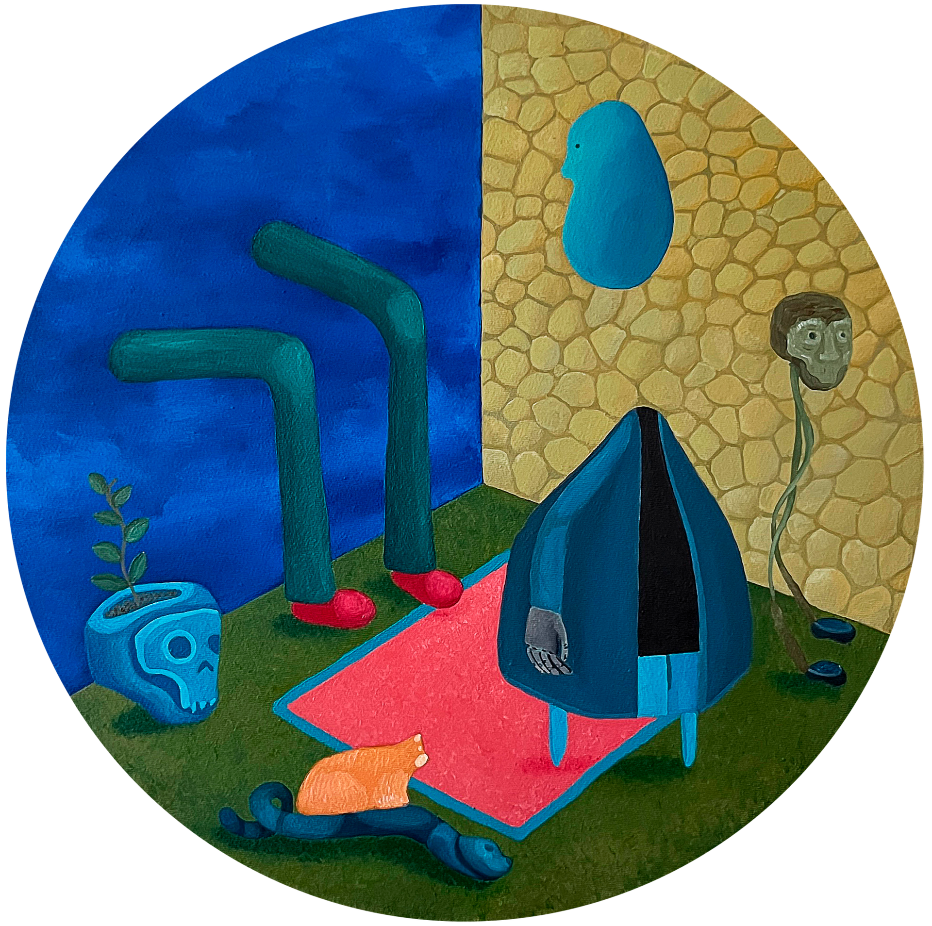 Леша Мелки (Картина, живопись - 
                  40 x 40 см) Следуй за своим сердцем