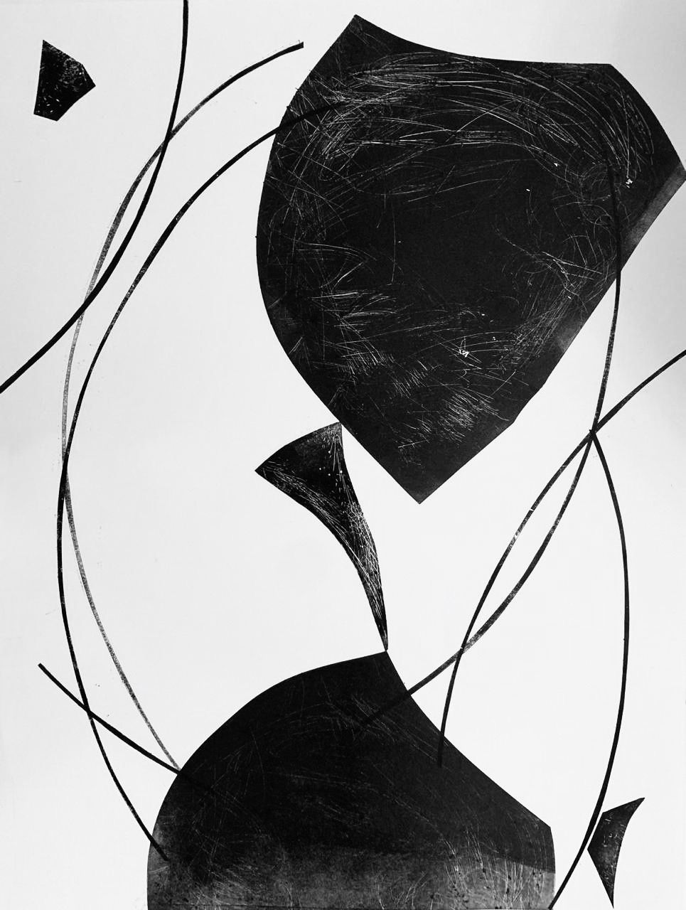 Ольга Кожевникова (Графика печатная - 
                  46 x 61 см) №3 из серии "Осколки"