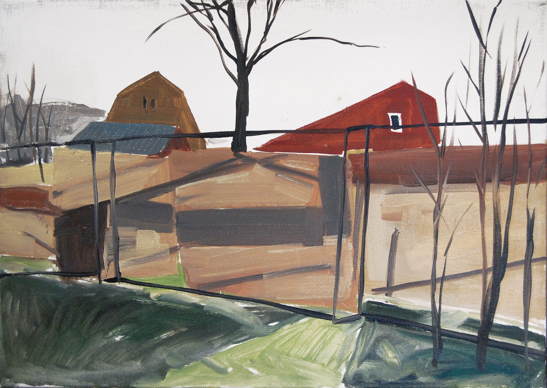 Анна Мельниченко (Картина, живопись - 
                  70 x 50 см) Деревня