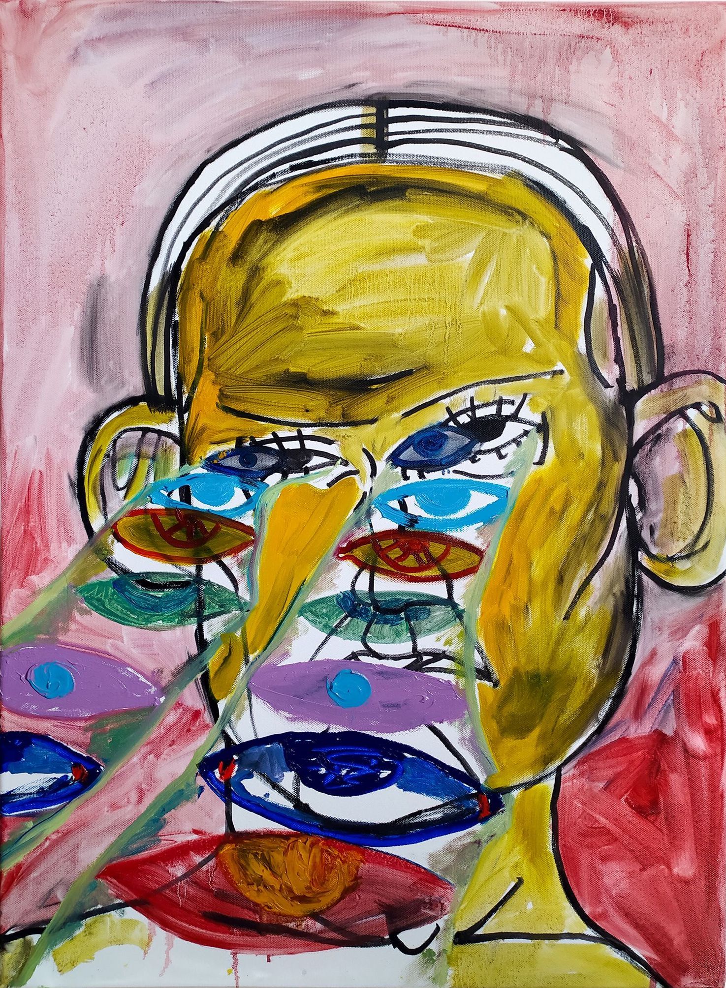Оля Душкина (Картина, живопись - 
                  50 x 70 см) А вы для себя эти сапоги покупаете?