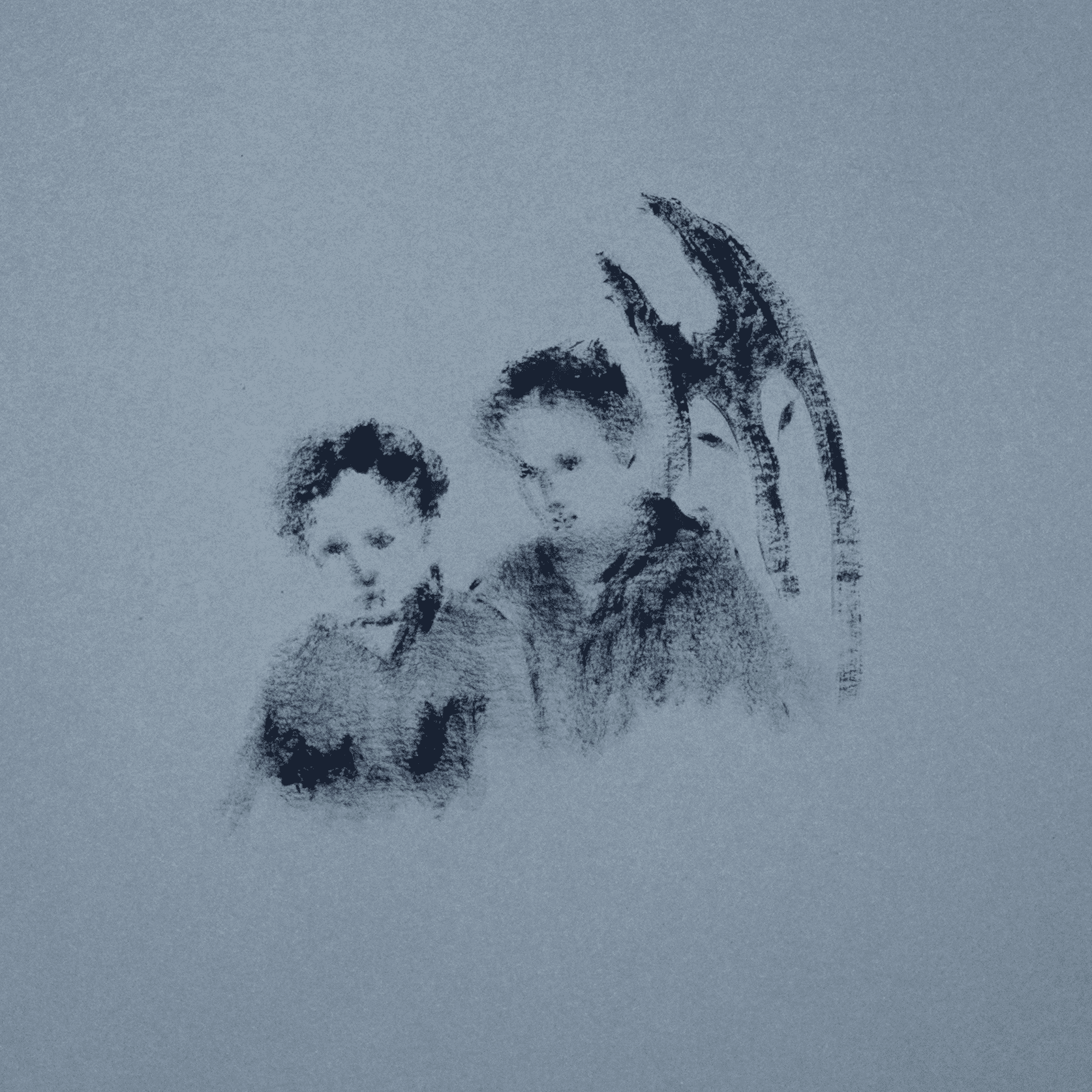 Ольга Минина (Авторская графика - 
                  21 x 21 см) Мы — Рядом #4