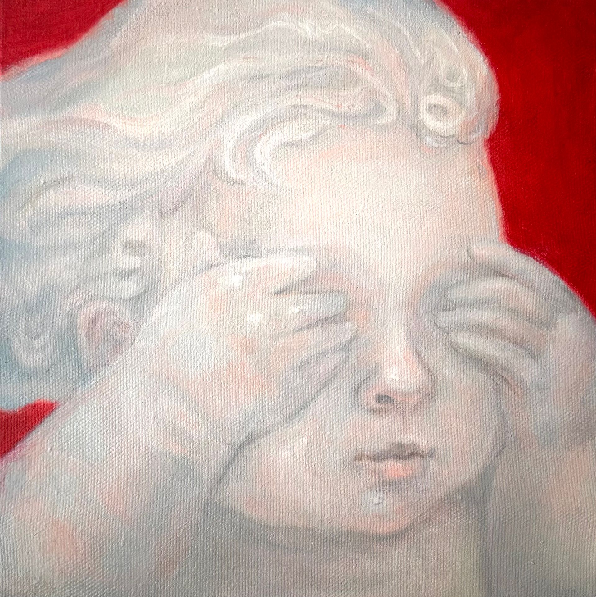 Ева Гец (Картина, живопись - 
                  30 x 30 см) Спрятался