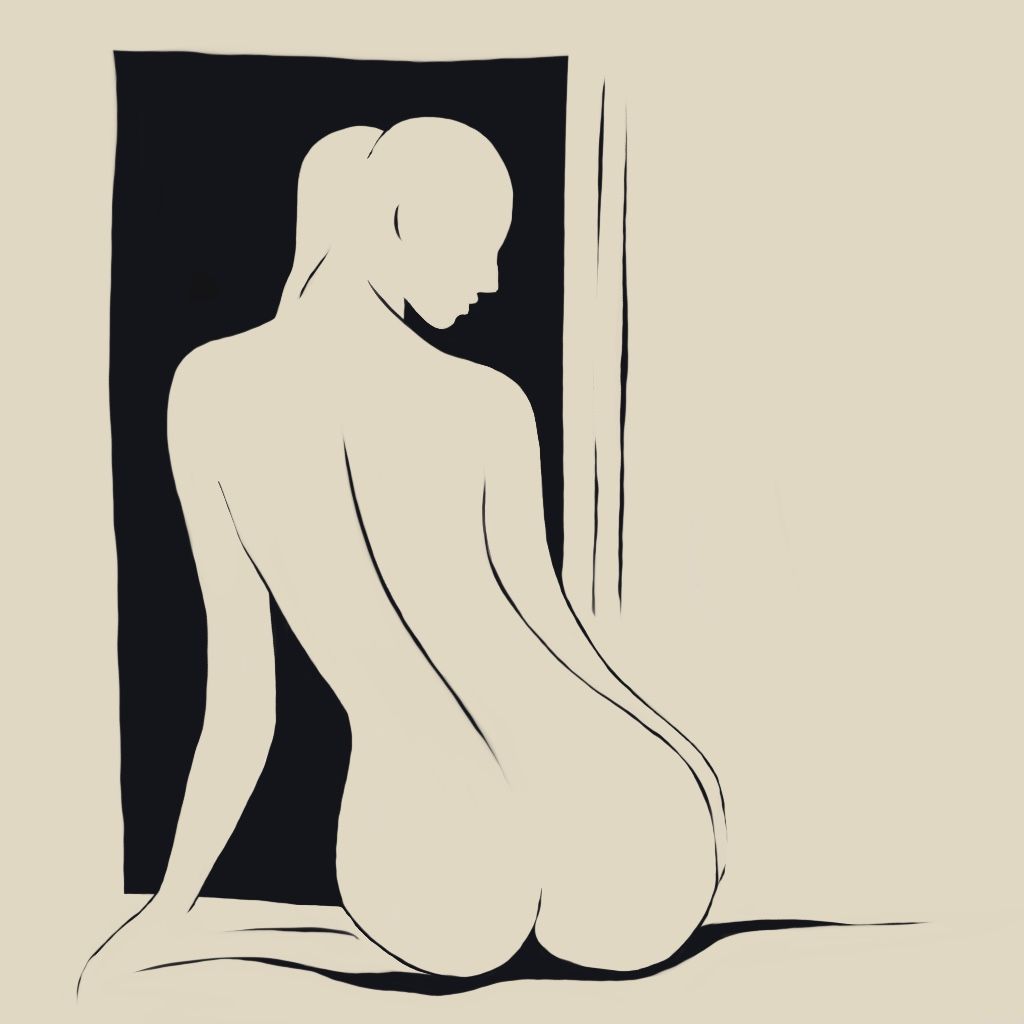 Нина Цориева (Картина, живопись - 
                  50 x 50 см) Nude