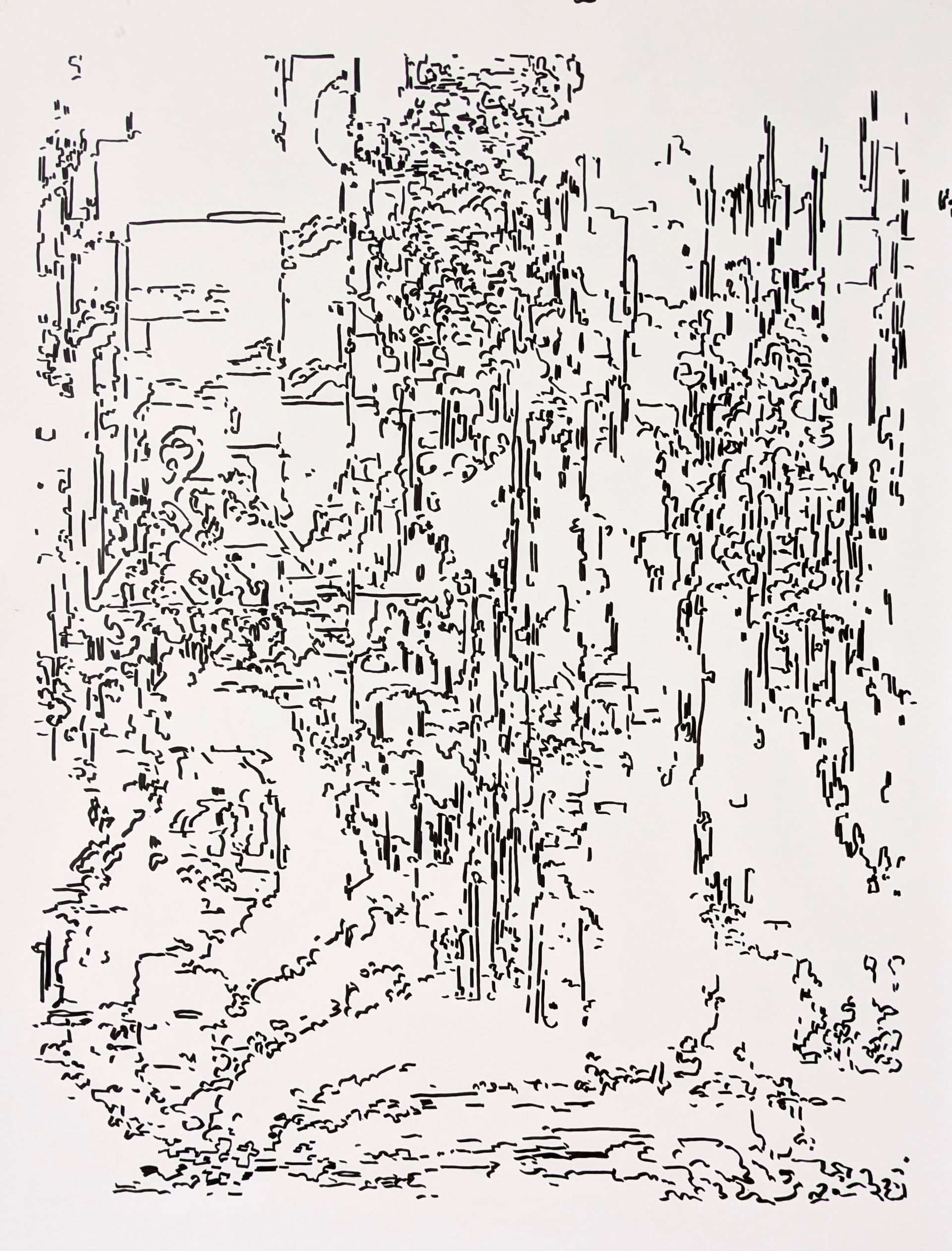 Дарья Растунина (Авторская графика - 
                  56 x 74 см) Без названия