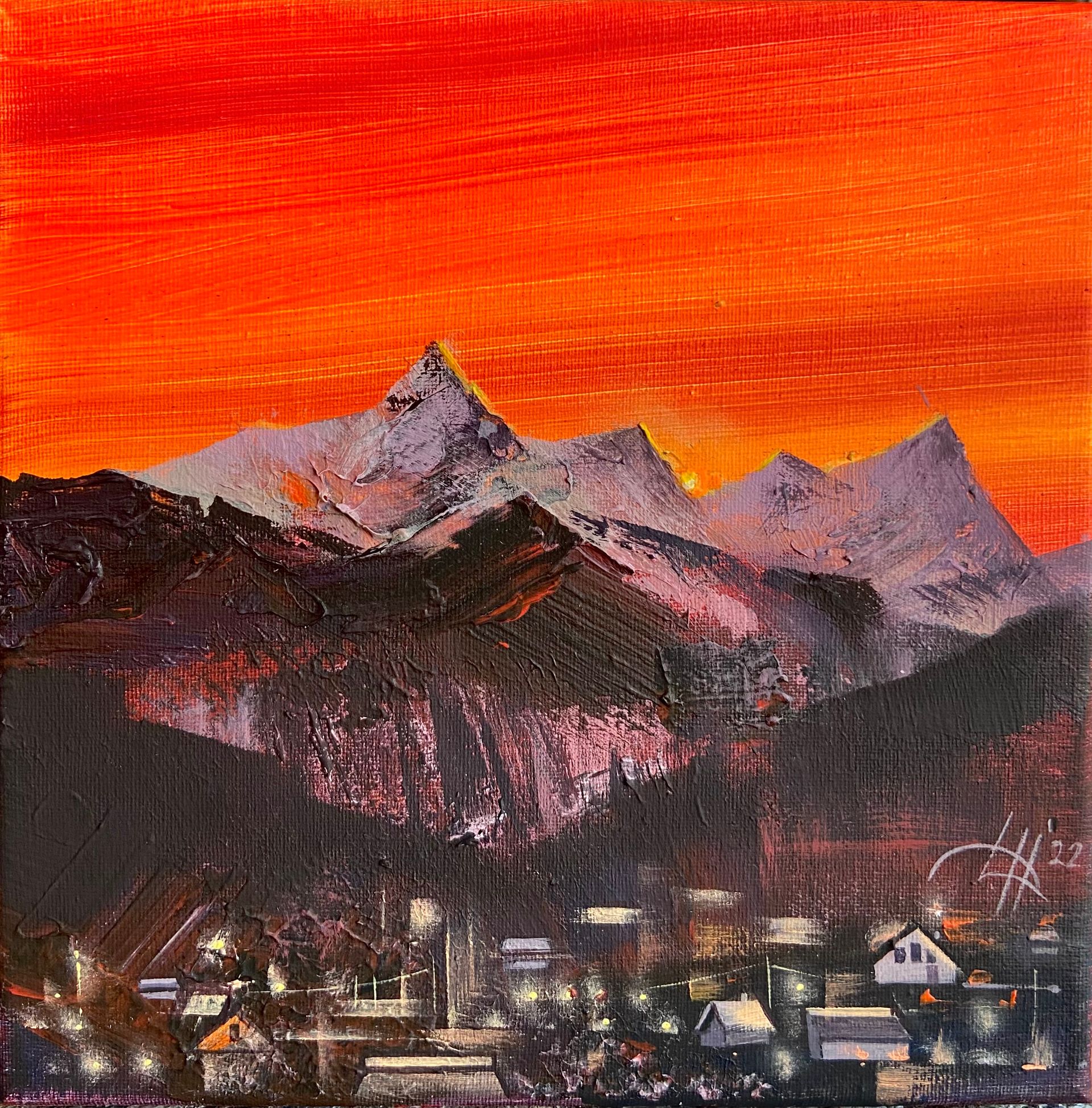 Динара Хёртнагль (Картина, живопись - 
                  20 x 20 см) Equilibrium