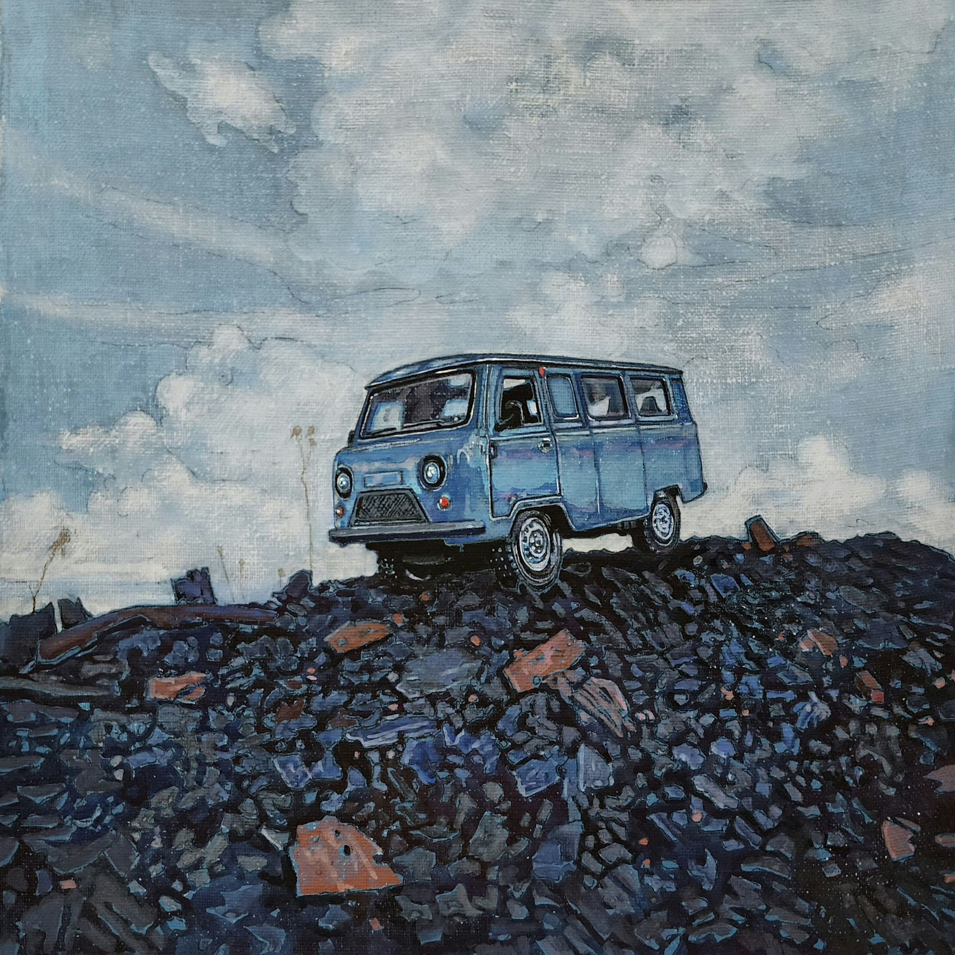 Настя Миро (Картина, живопись - 
                  30 x 30 см) Буханочка
