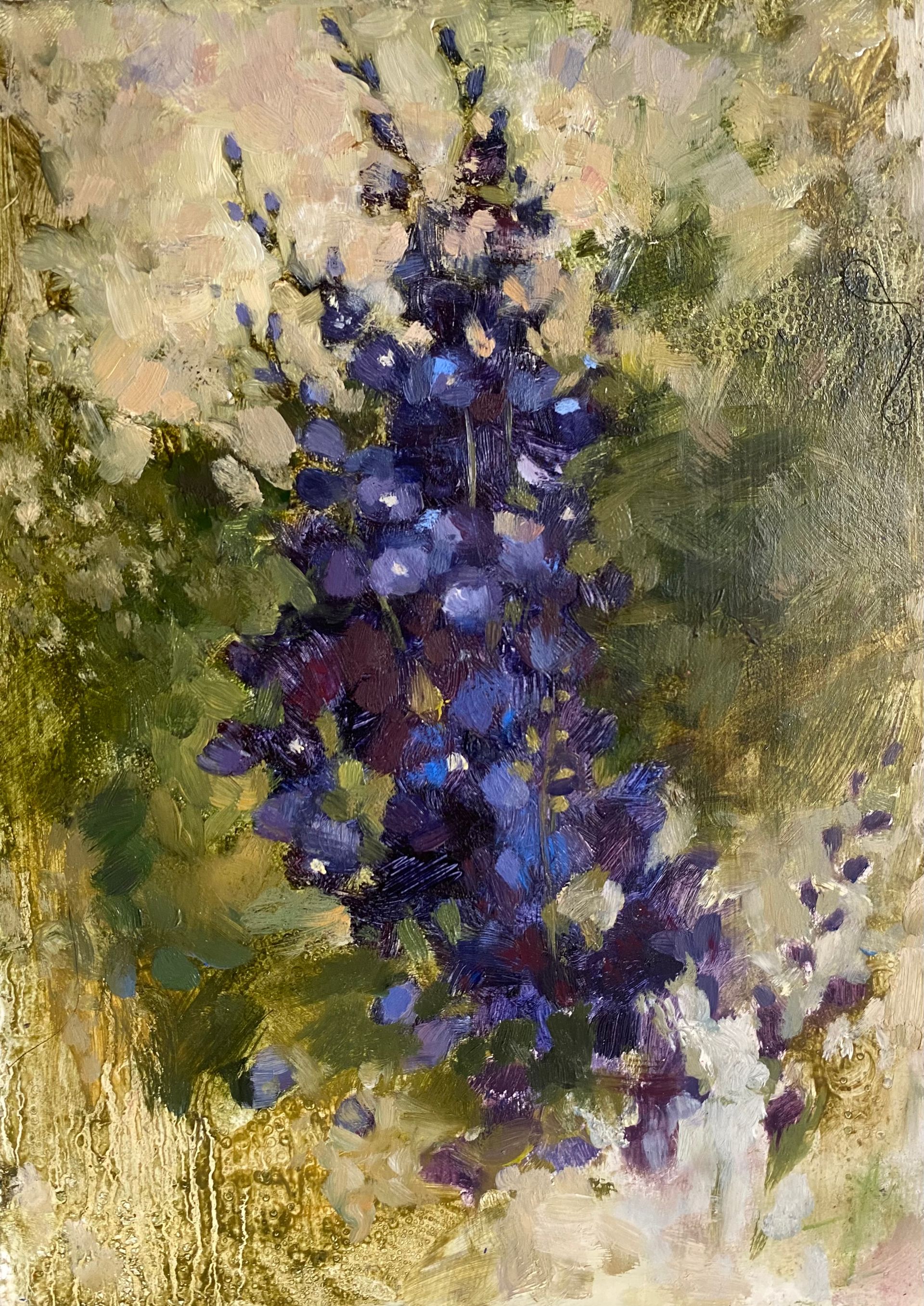 Алина Буглеева (Картина, живопись - 
                  20 x 30 см) Фиолетовые цветы