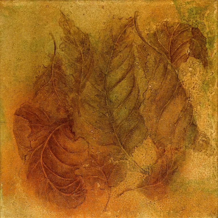 Екатерина Феоктистова (Картина, живопись - 
                  25 x 25 см) Закон притяжения (1)