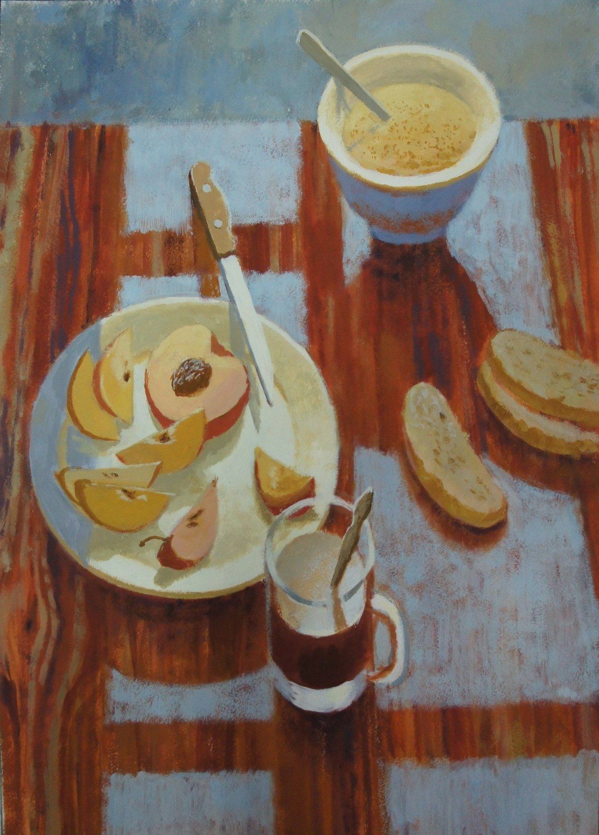 Анастасия Крушельницкая (Авторская графика - 
                  40 x 50 см) Завтрак