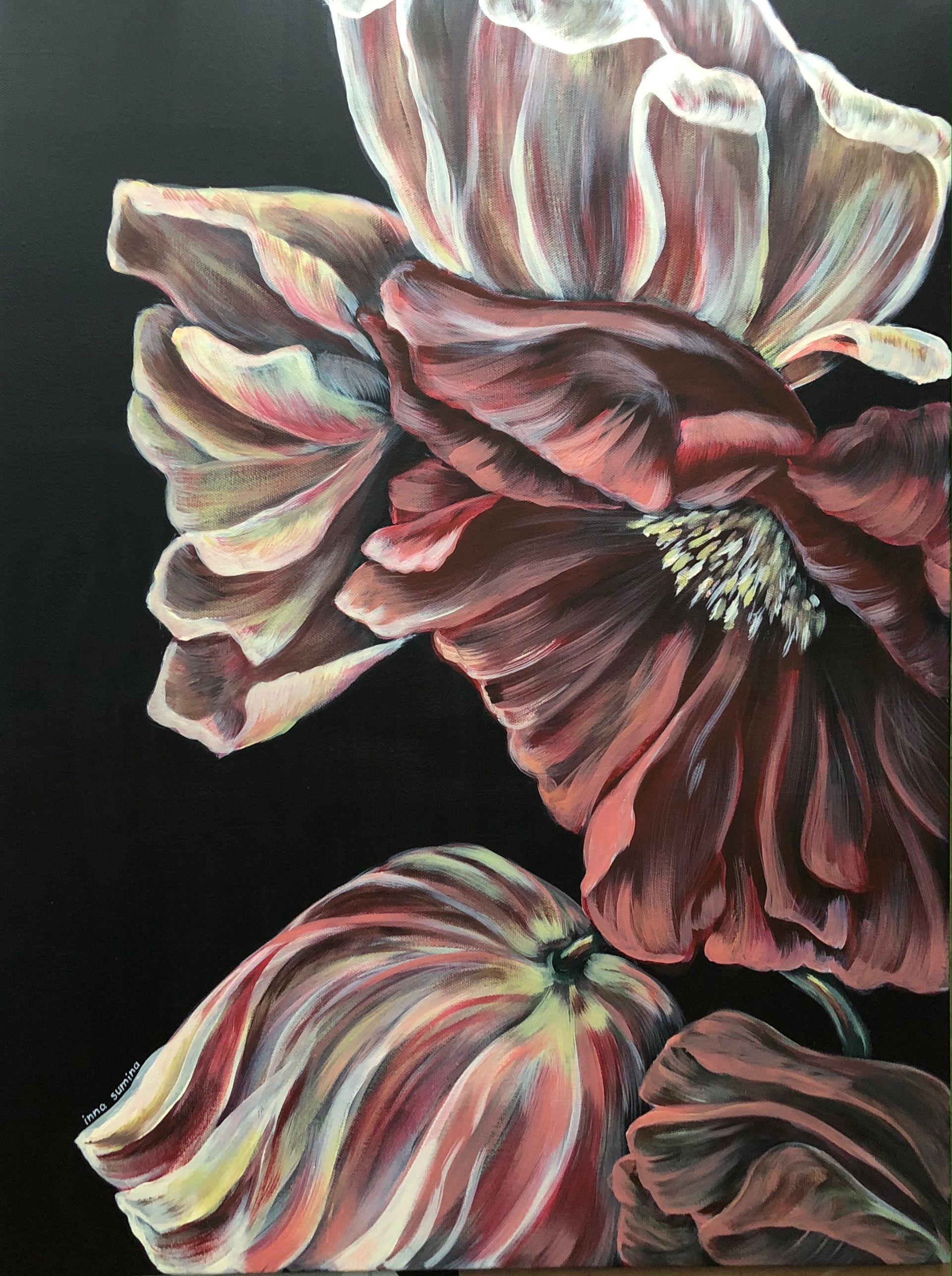 Инна Сумина (Картина, живопись - 
                  60 x 80 см) Волшебные цветы