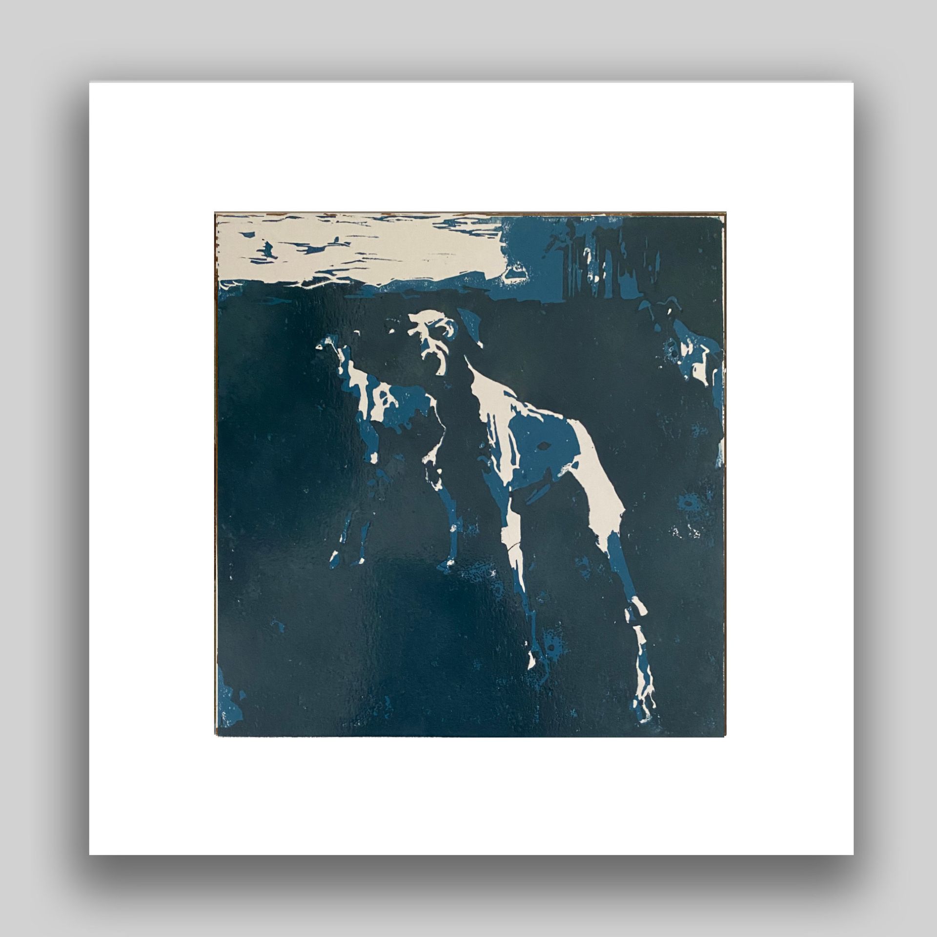 Лена Троянская (Графика печатная - 
                  30 x 30 см) Привал