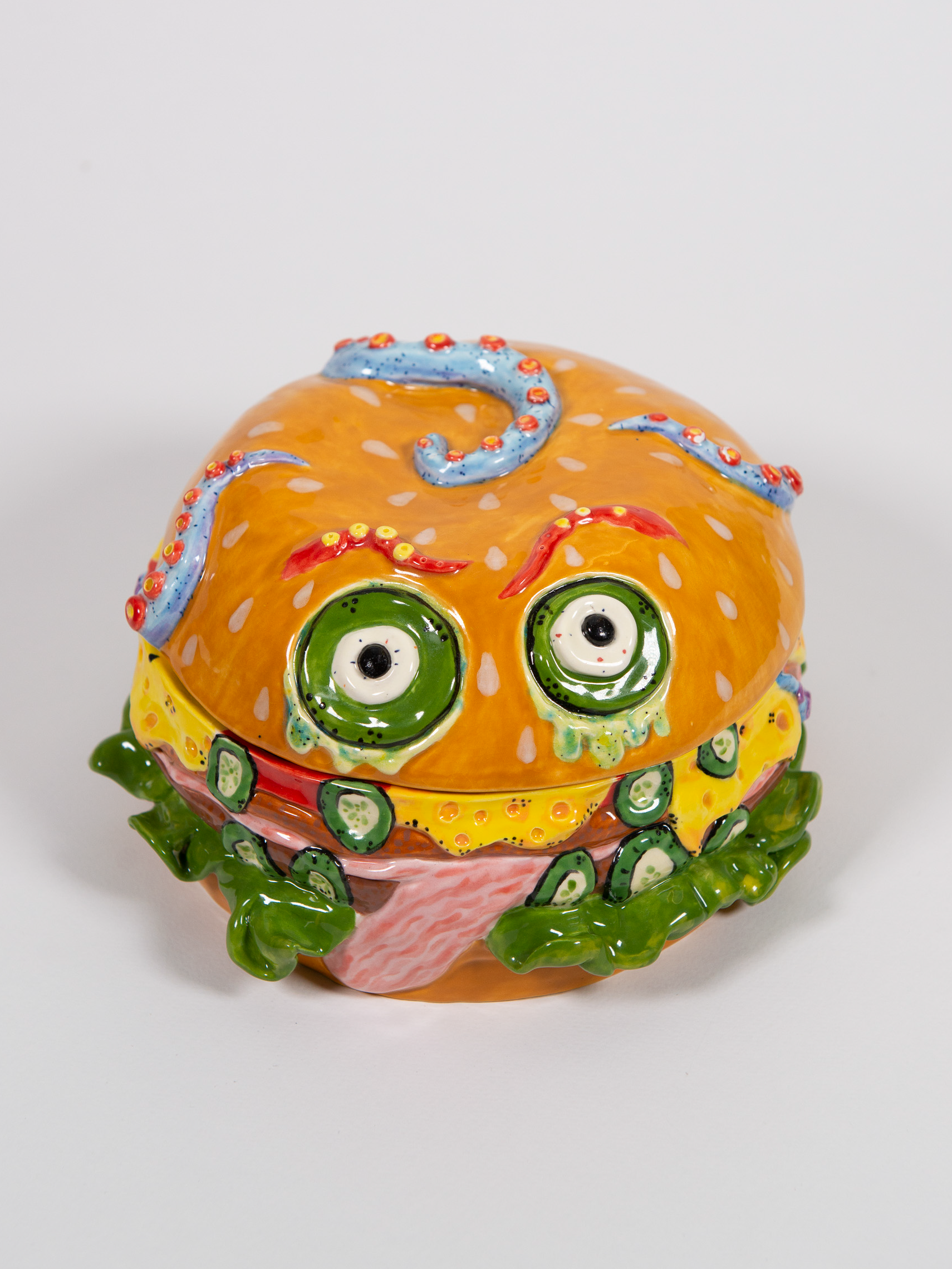 Виктория Романович (Скульптура - 
                  22 x 11 см) Burgerito jar