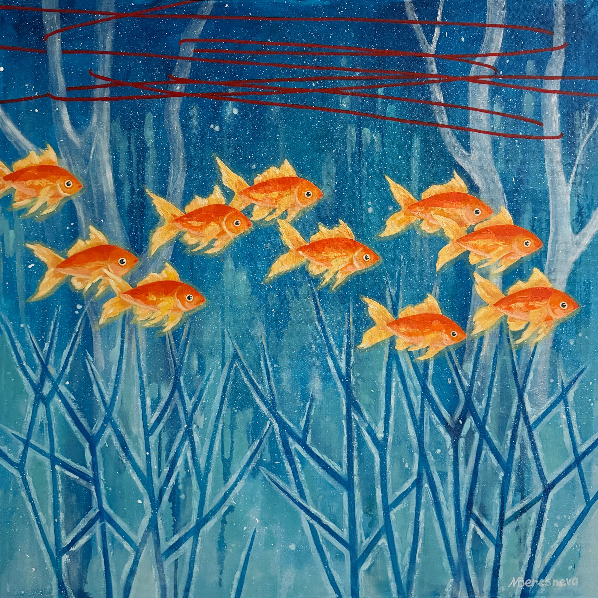 Марина Береснева (Картина, живопись - 
                  80 x 80 см) Предел желаний