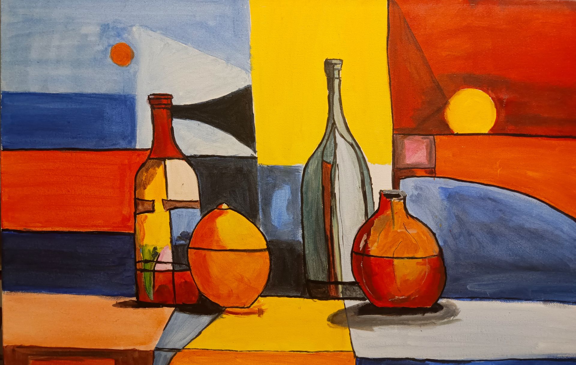 Ольга Чужакова (Картина, живопись - 
                  60 x 40 см) Яркий натюрморт