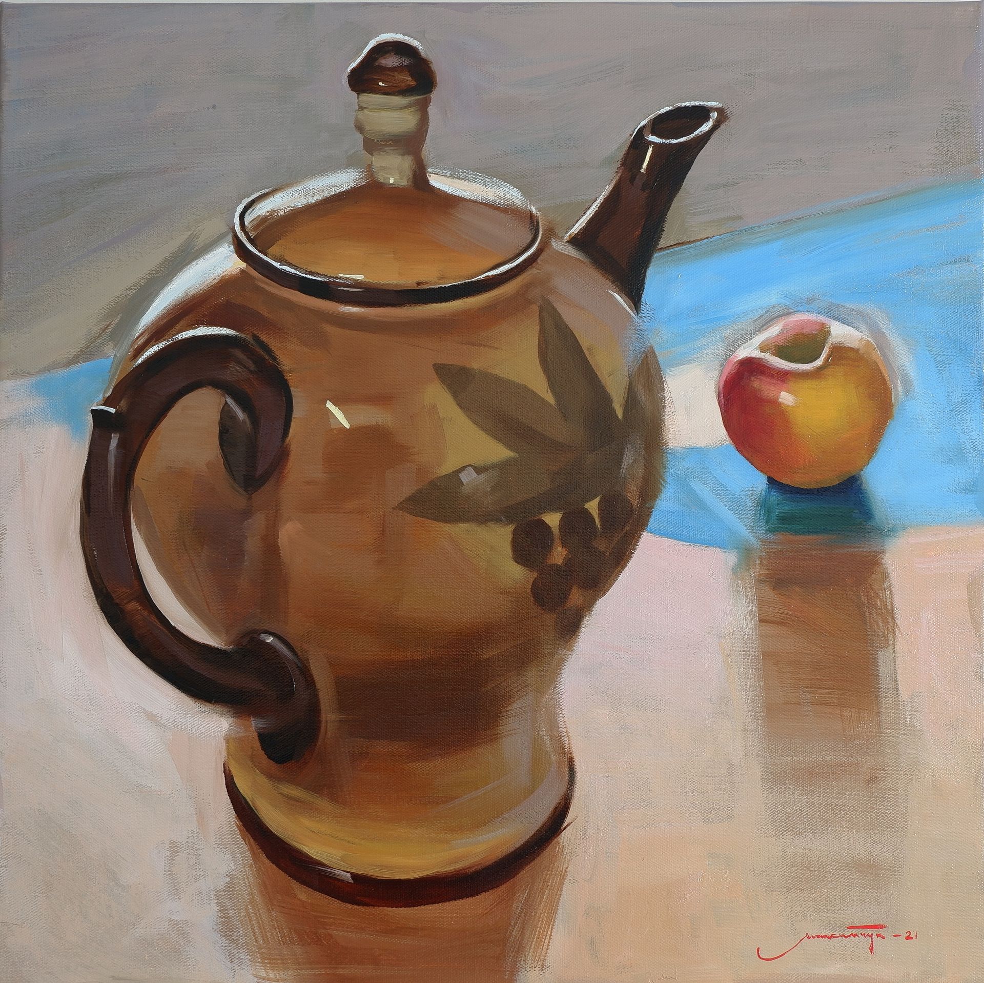 Никита Максимчук (Картина, живопись - 
                  60 x 60 см) Большое и маленькое