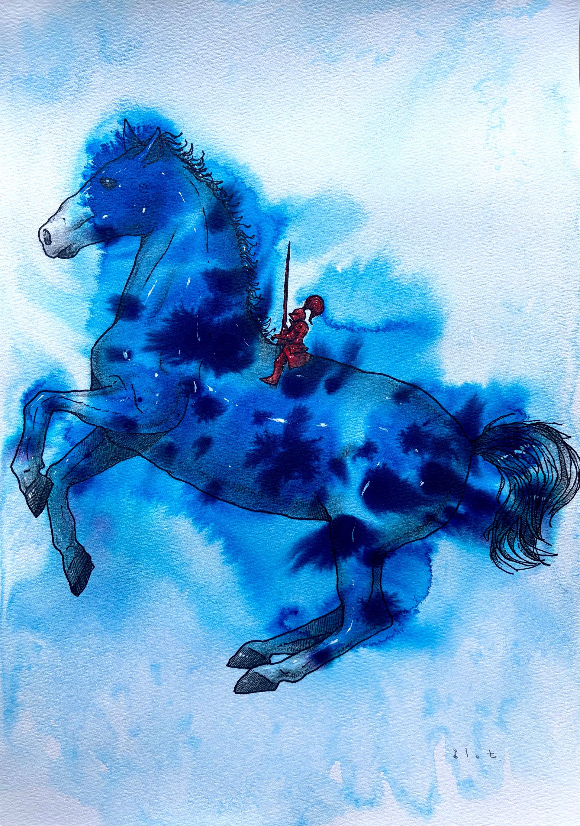 Александр Blot (Авторская графика - 
                  30 x 42 см) Маленький рыцарь