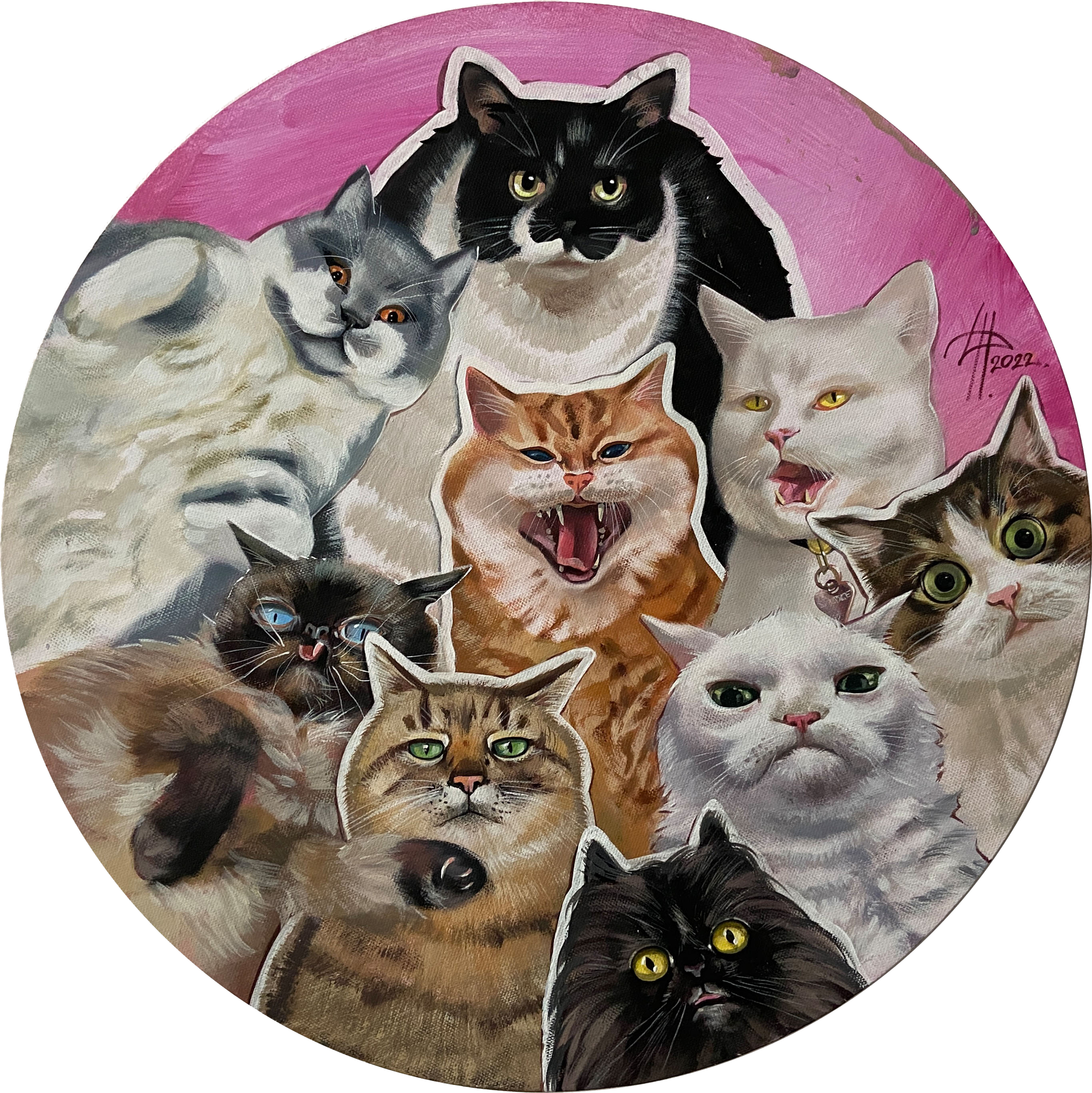 Динара Хёртнагль (Картина, живопись - 
                  50 x 50 см) #Influencers